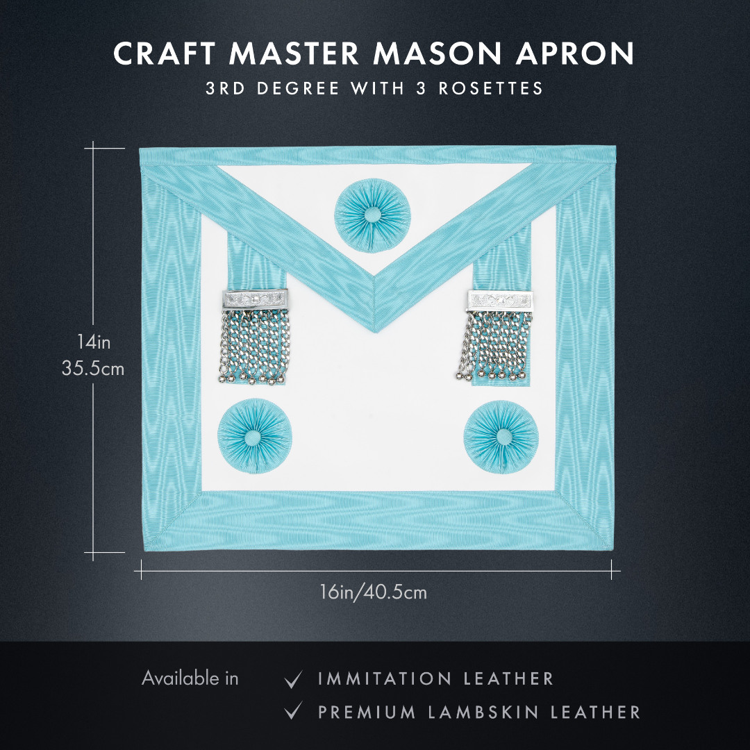 Masonic Craft Master Masons MM (3rd Degree) Apron