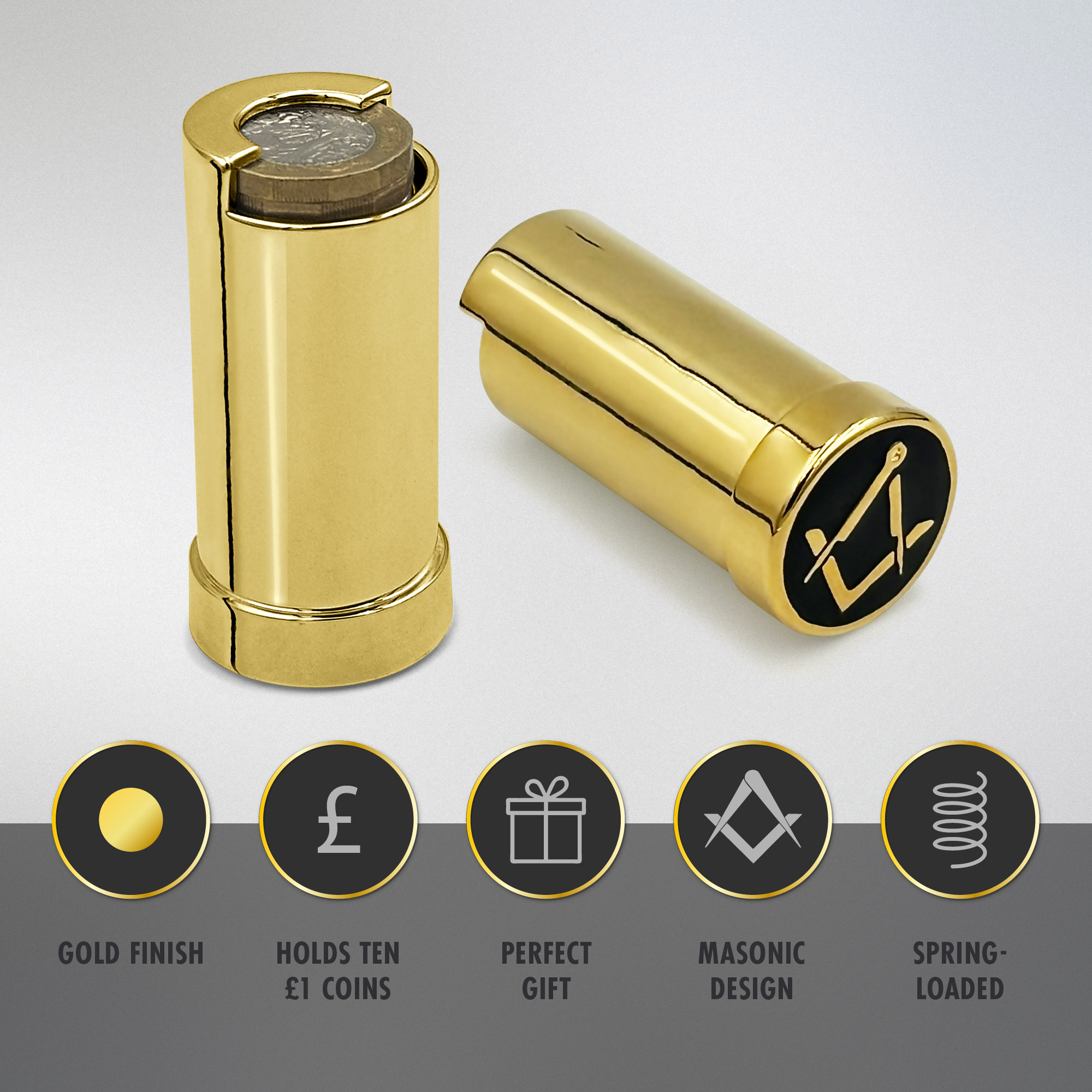 Freemasons Craft Design Coin Holder Wallet