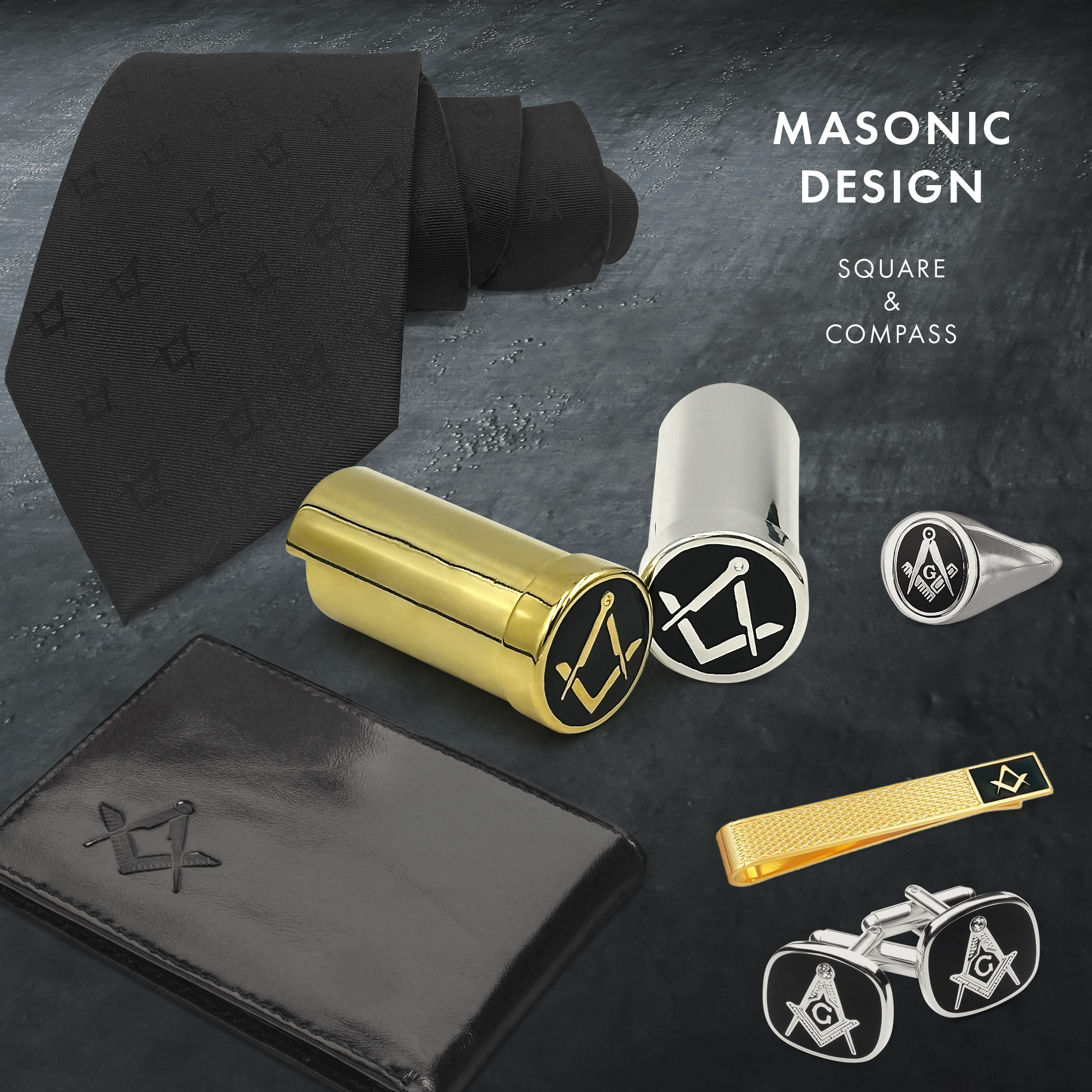 Freemasons Craft Design Coin Holder Wallet