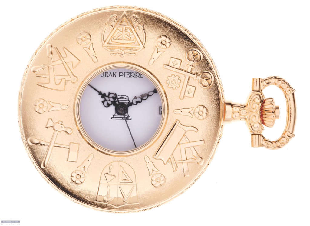 Half Hunter G130 CQ Masonic Pocket Watch