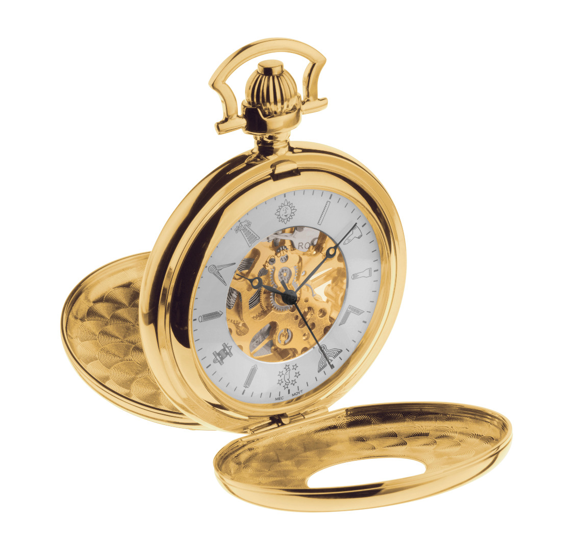 Half Hunter Skeleton Mount Royal Watch