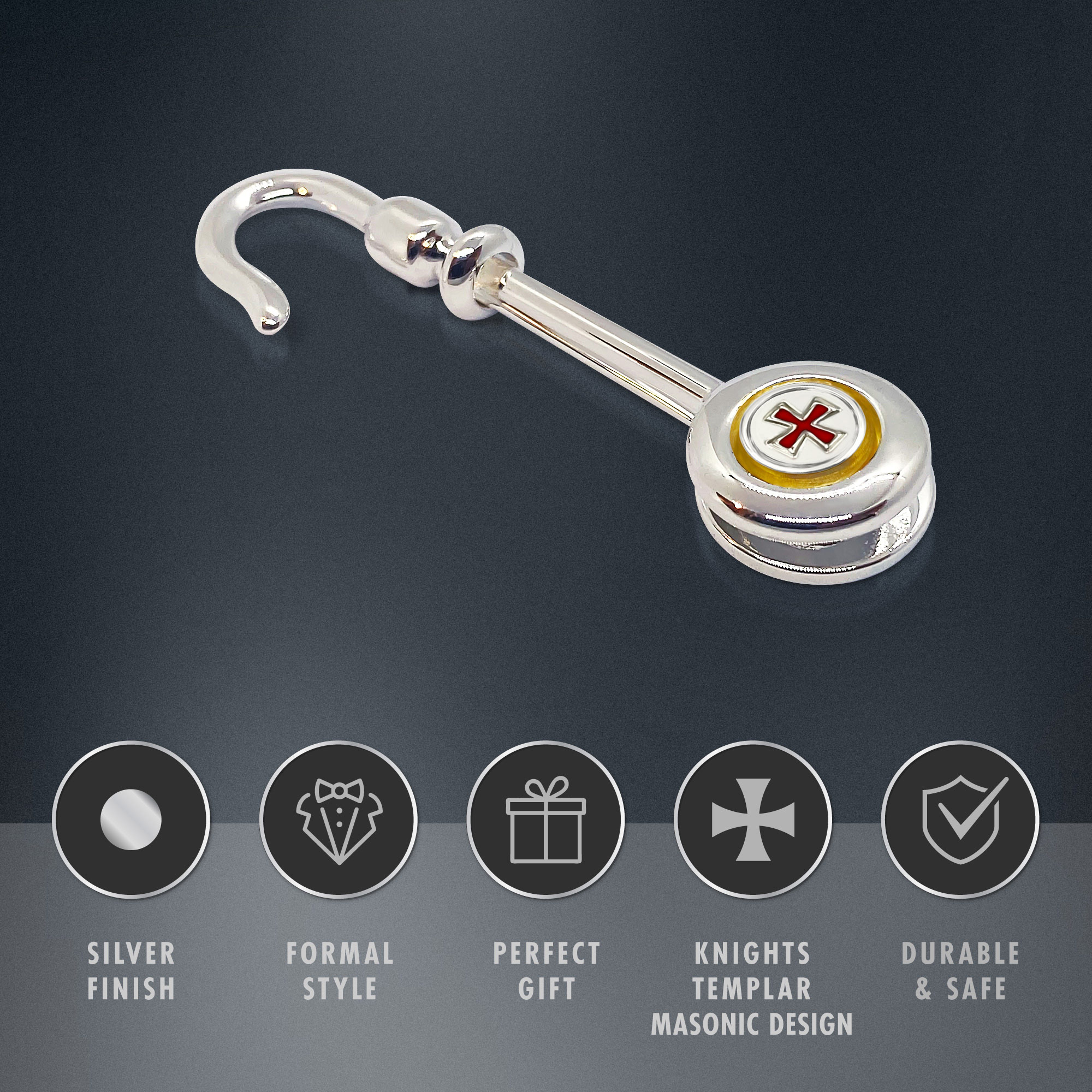 Freemasons Knight Templar Napkin Holder / Hook