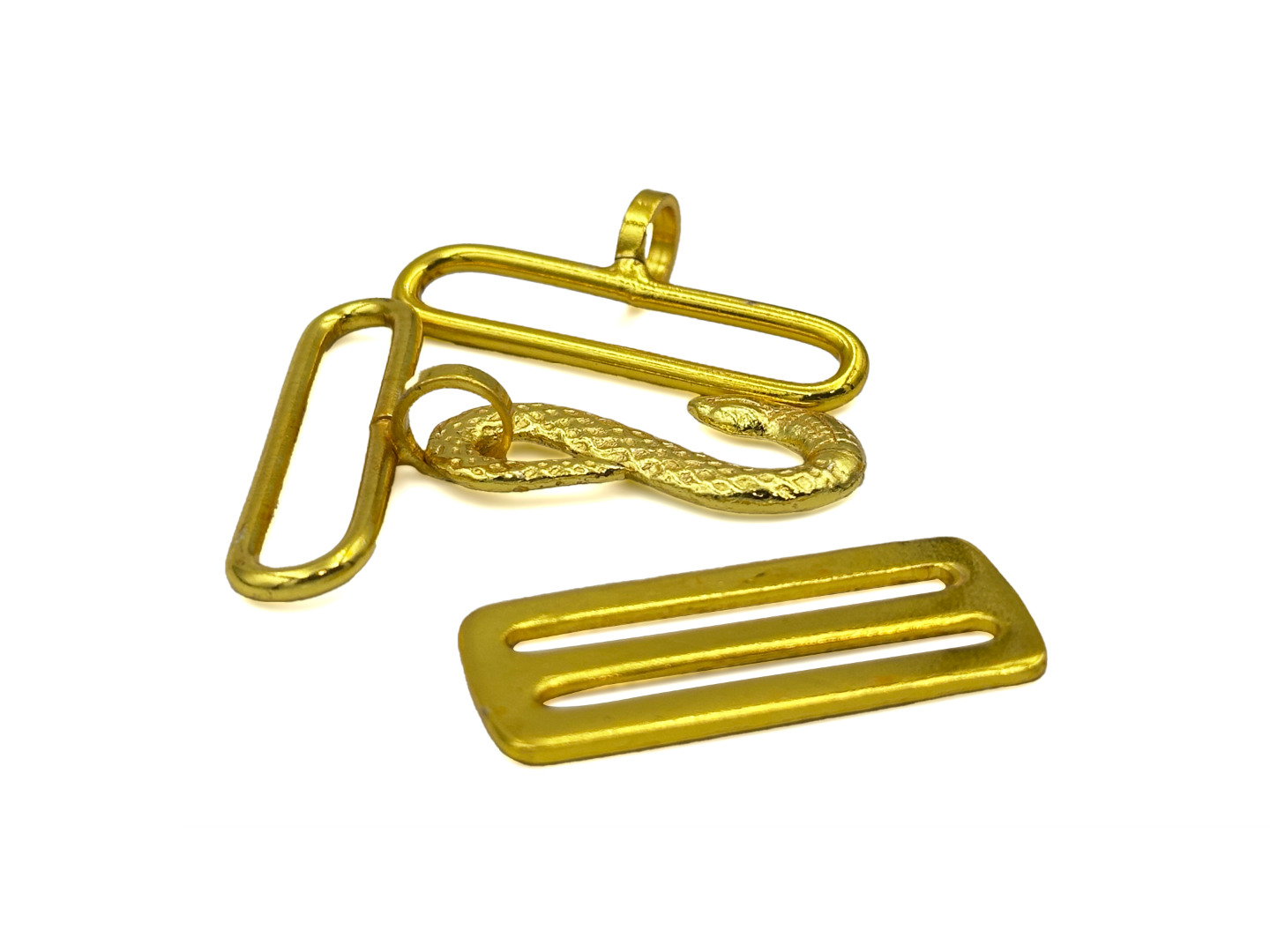 Gold Plated Snake Belt Fitting
