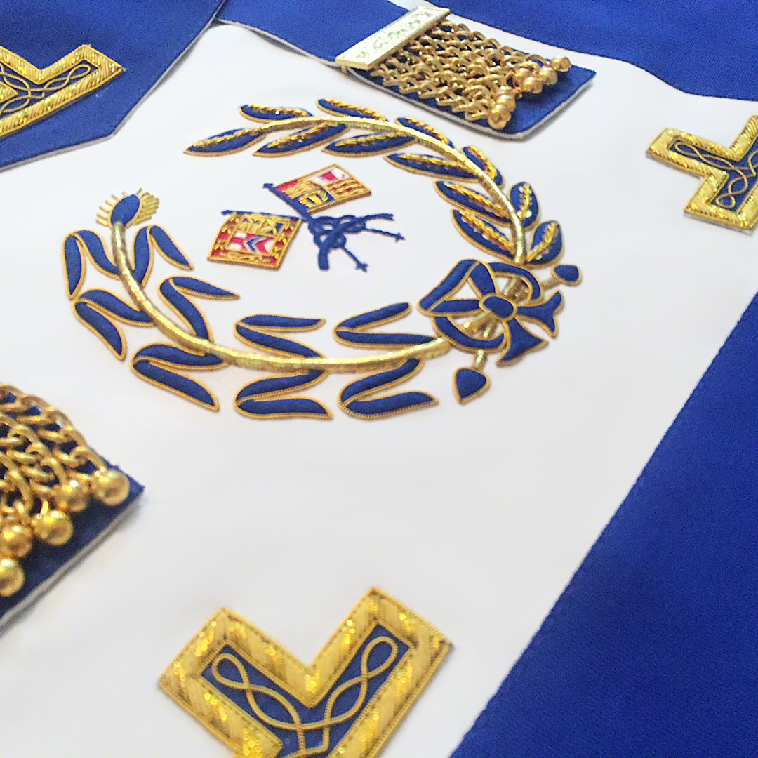 Grand Officers Embroidered Undress Apron