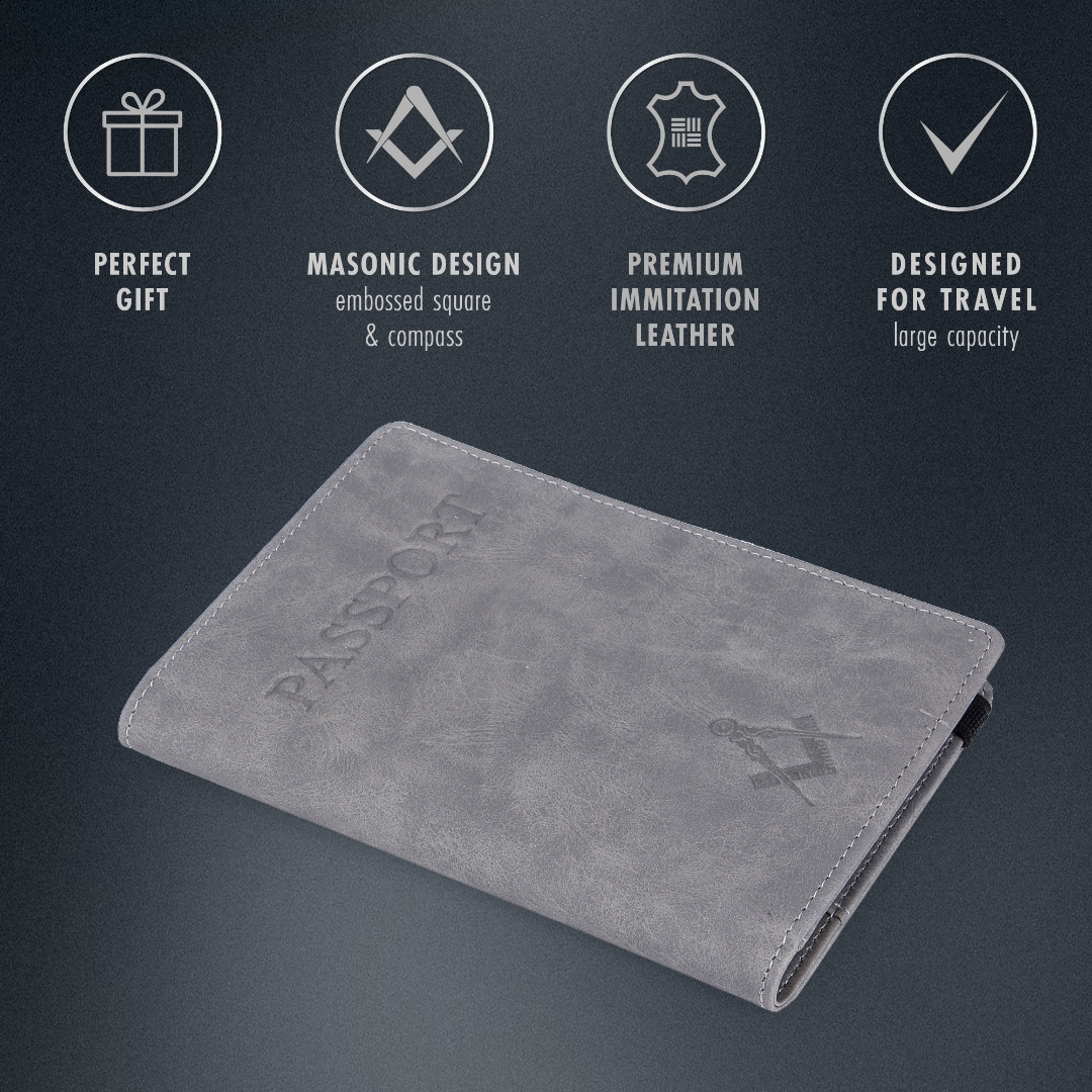 Freemasons Travel Passport Holder Wallet