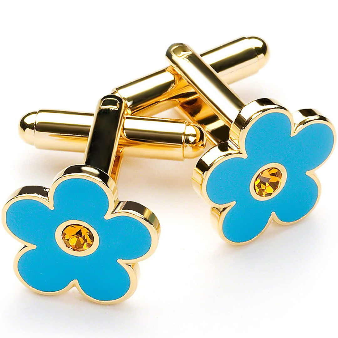 Forget me Not Masonic Cufflinks