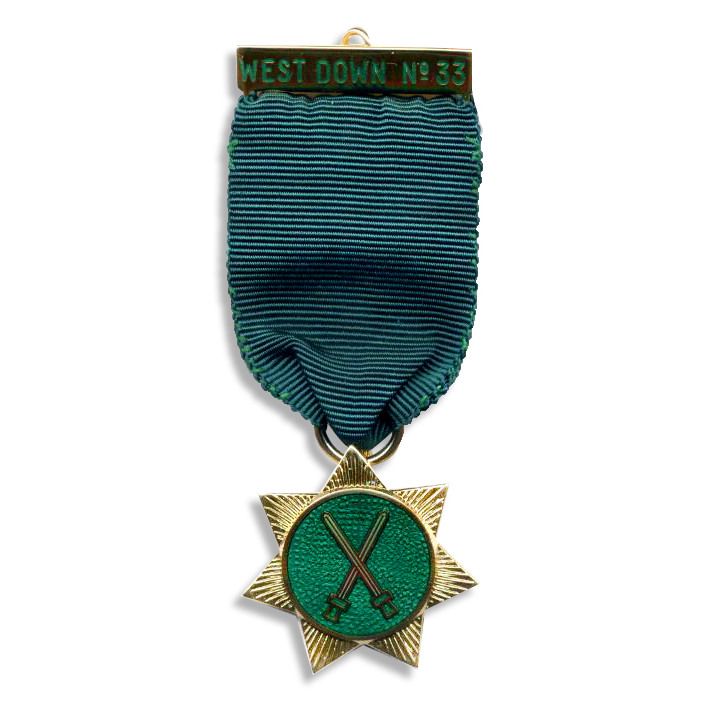 Engraved Council of Knight Masons Members Breast Jewel