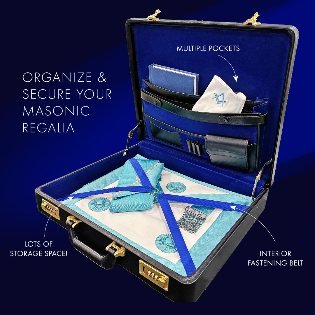 Luxury Freemason's Classic Layflat MM/WM Brief Case