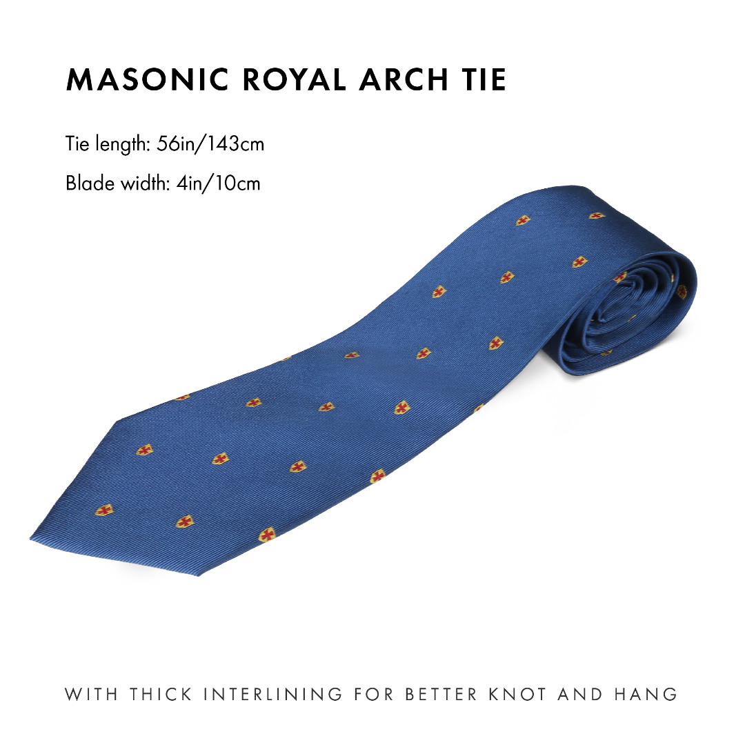 Knights Templar Masonic Tie