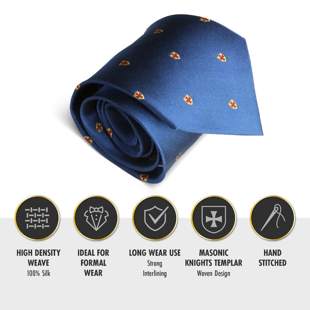 Knights Templar Cufflink & Tieslide Set