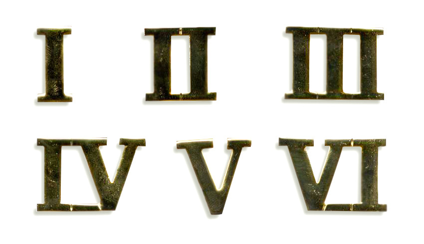 KT Numerals I-VI