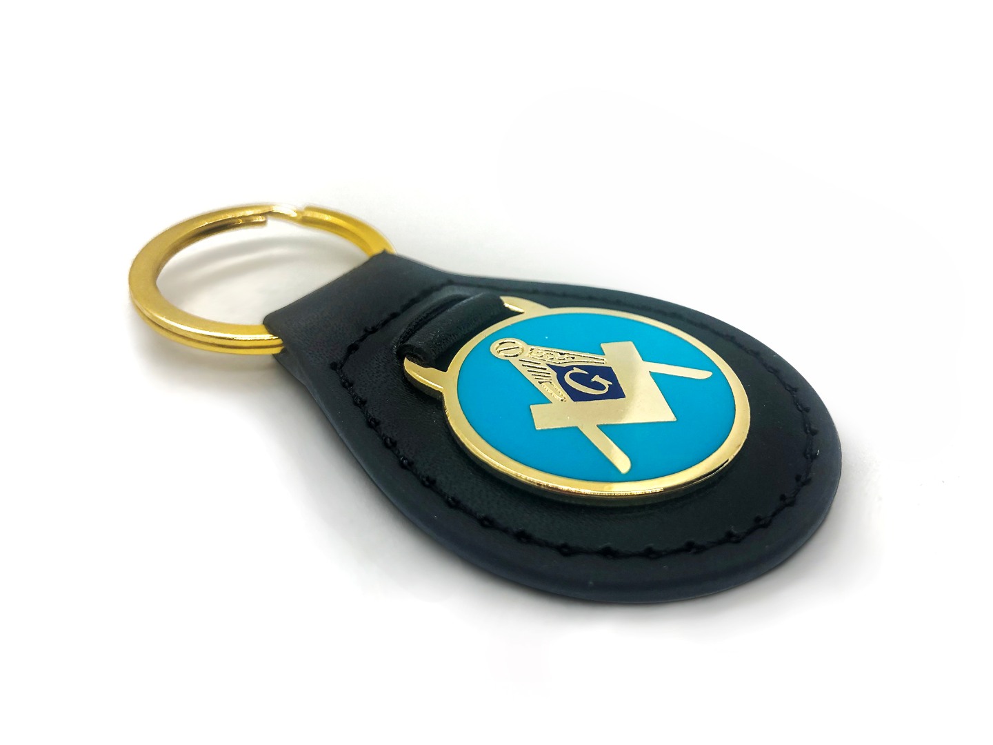 Freemasons Leatherette Keychain with G