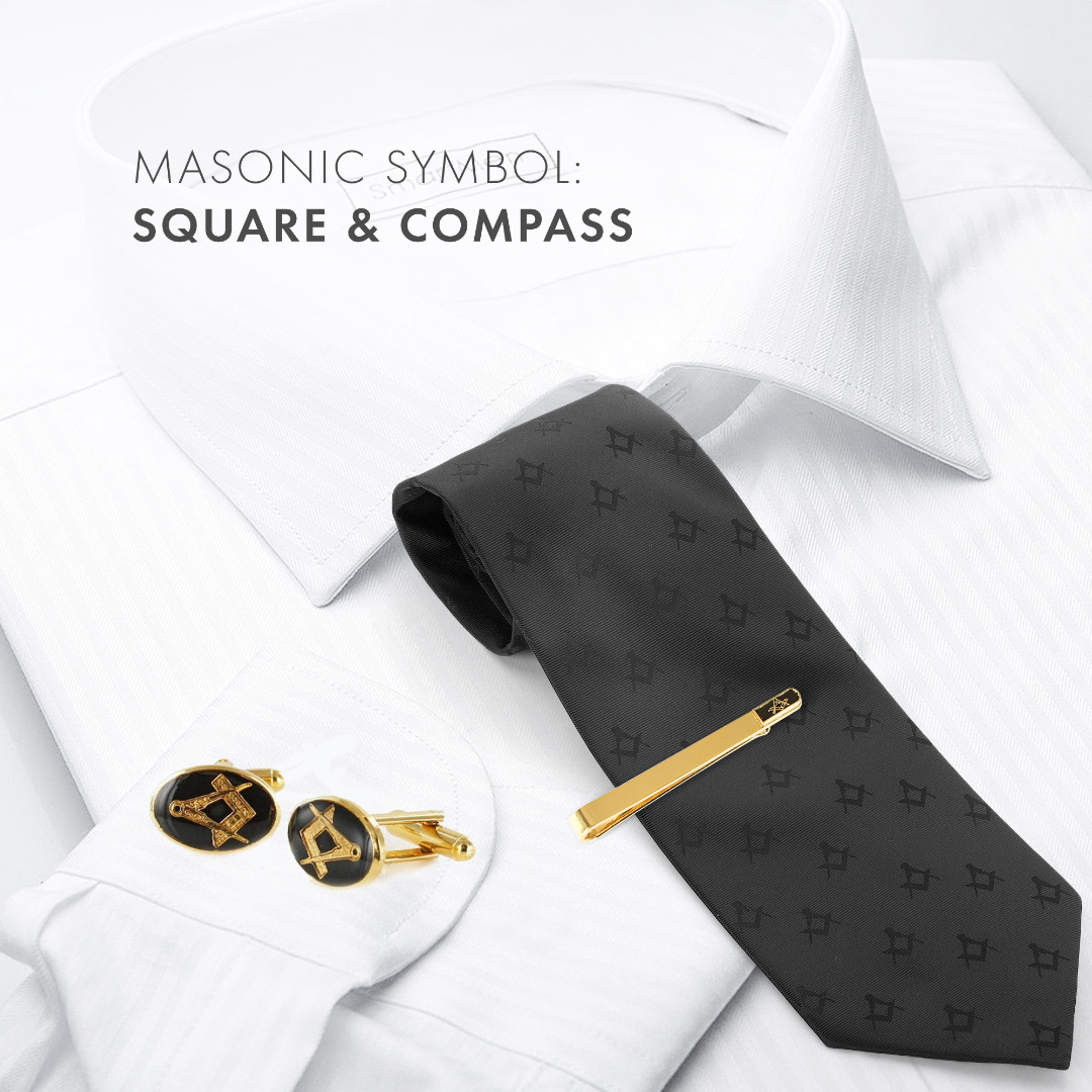 Gold Plated Masonic Craft Tie-slide