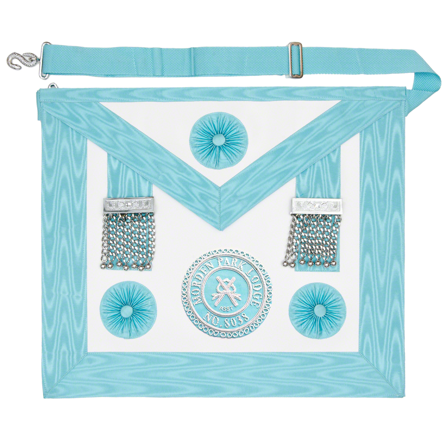 Masonic Craft Master Masons Apron with Badge