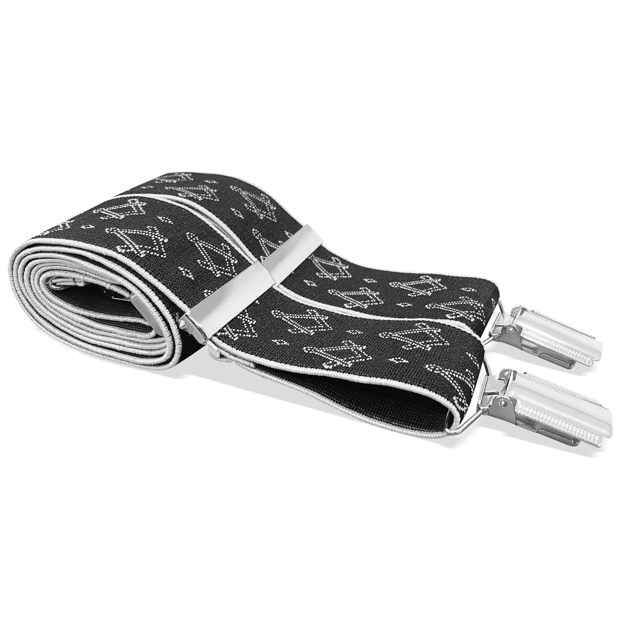 Black & Silver Masonic Braces