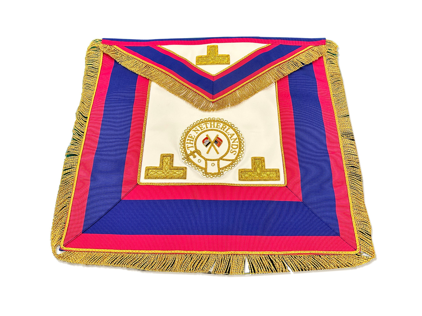 Mark District Full Dress Apron Badge Attached on Lambskin Apron