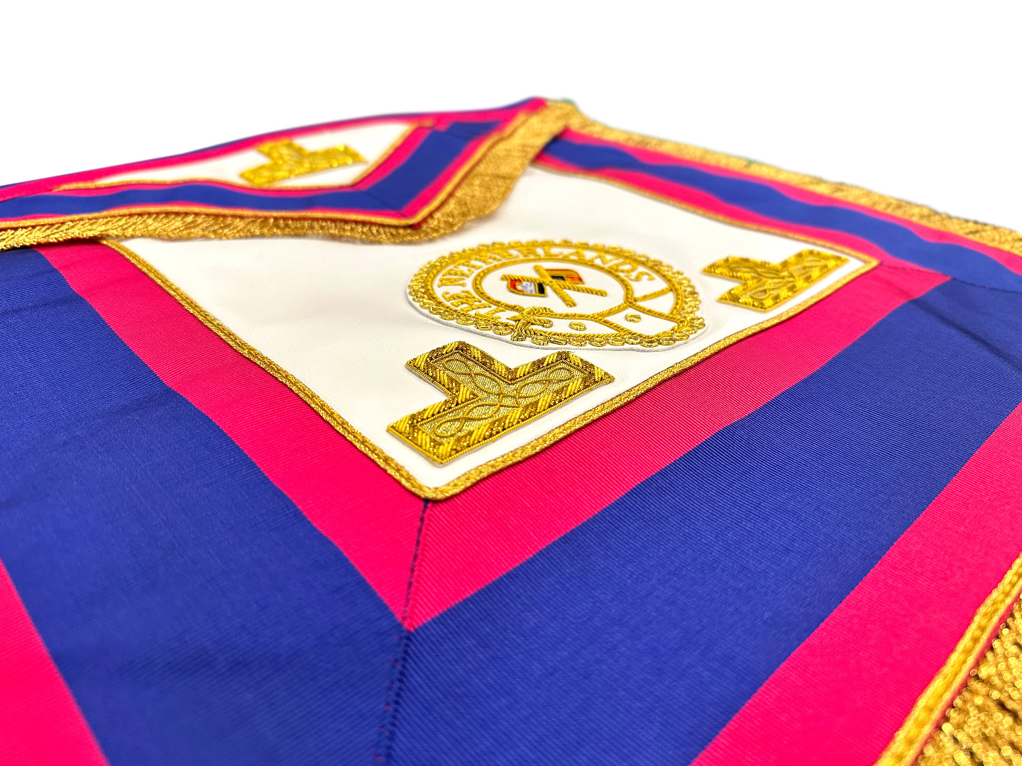 Mark District Full Dress Apron Badge Attached on Lambskin Apron