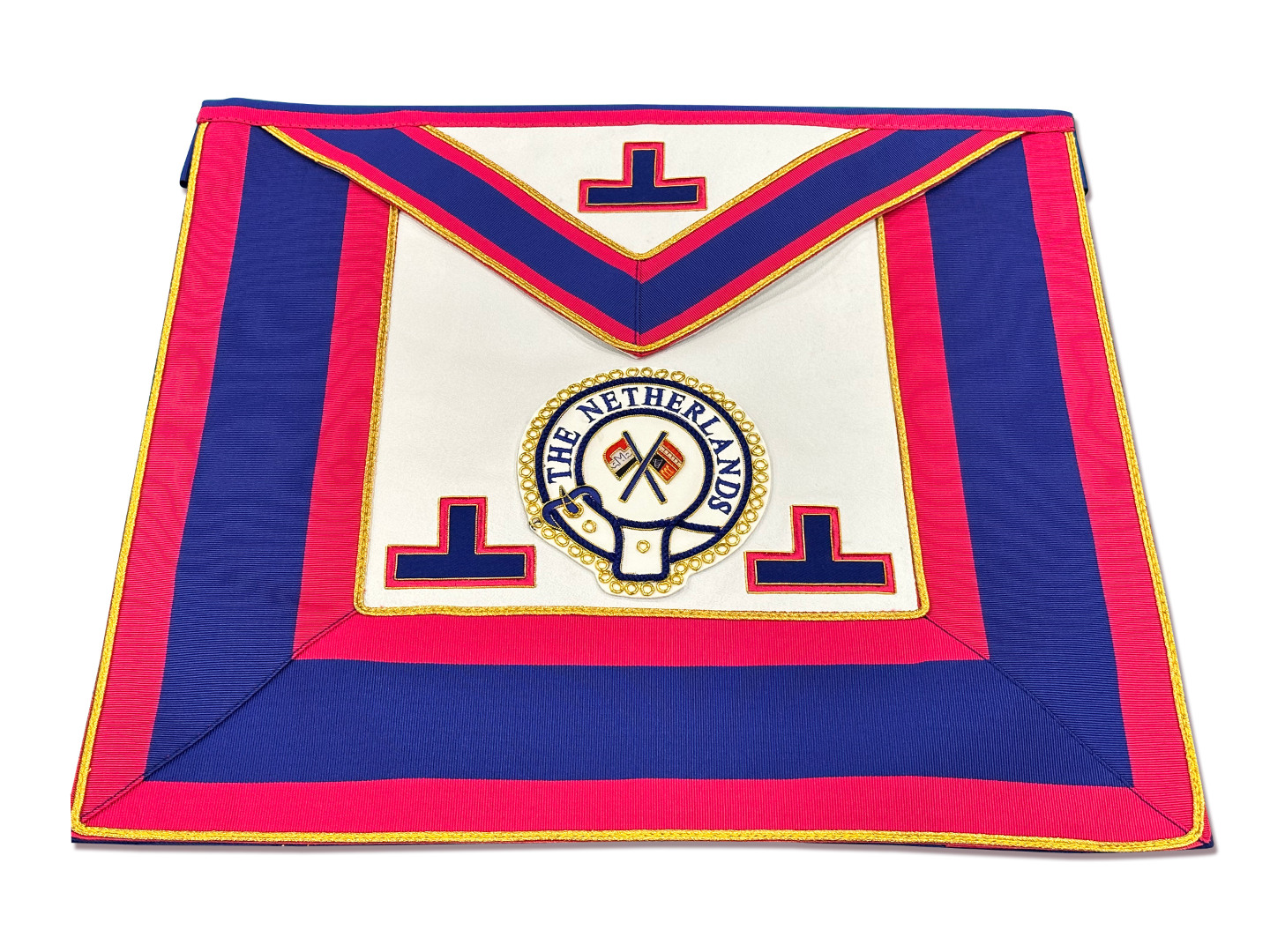 Mark District Undress Apron Badge Attached on Lambskin Apron