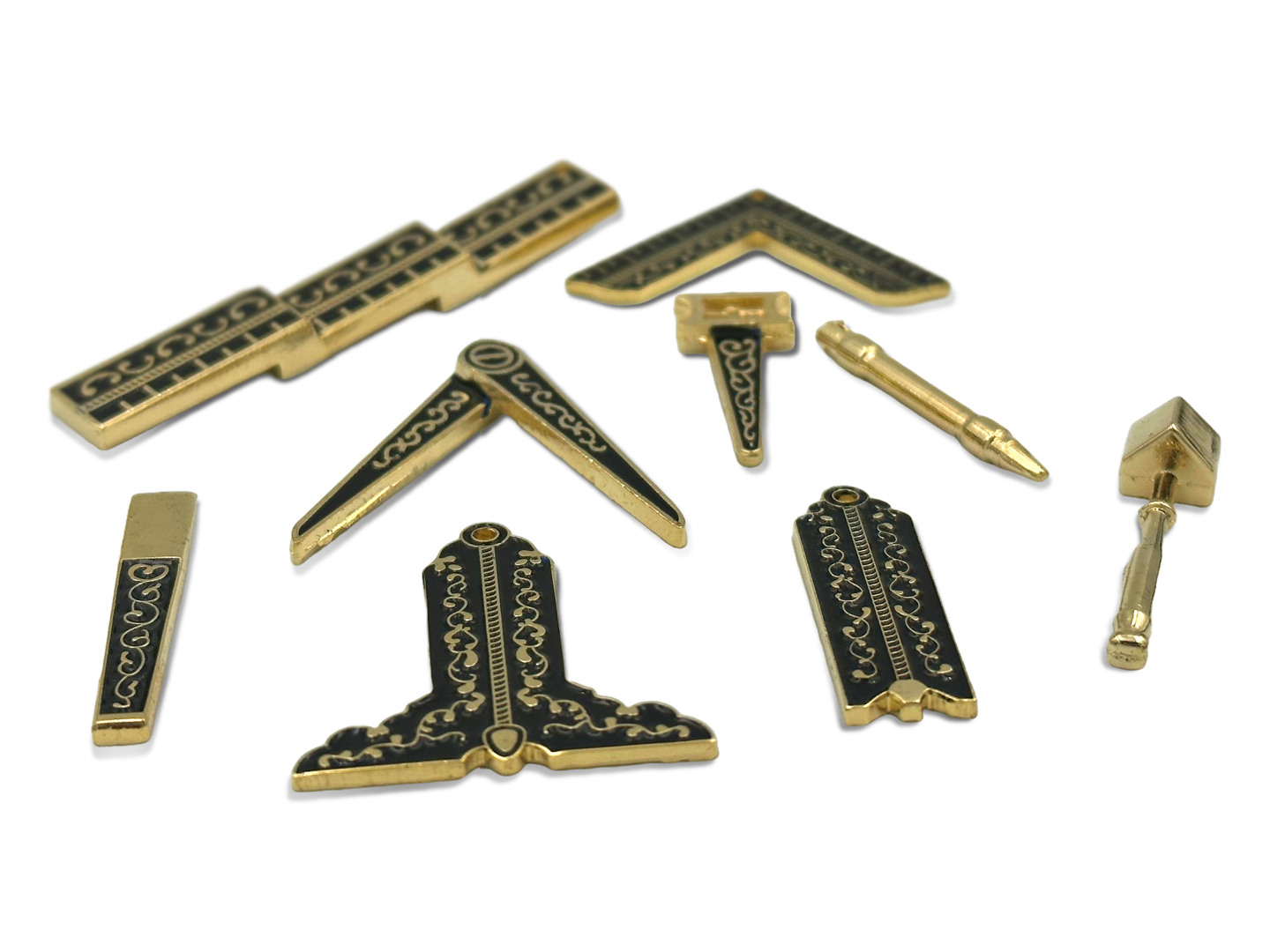 Masonic Freemasons Working Tools Set Miniature Gift Box size