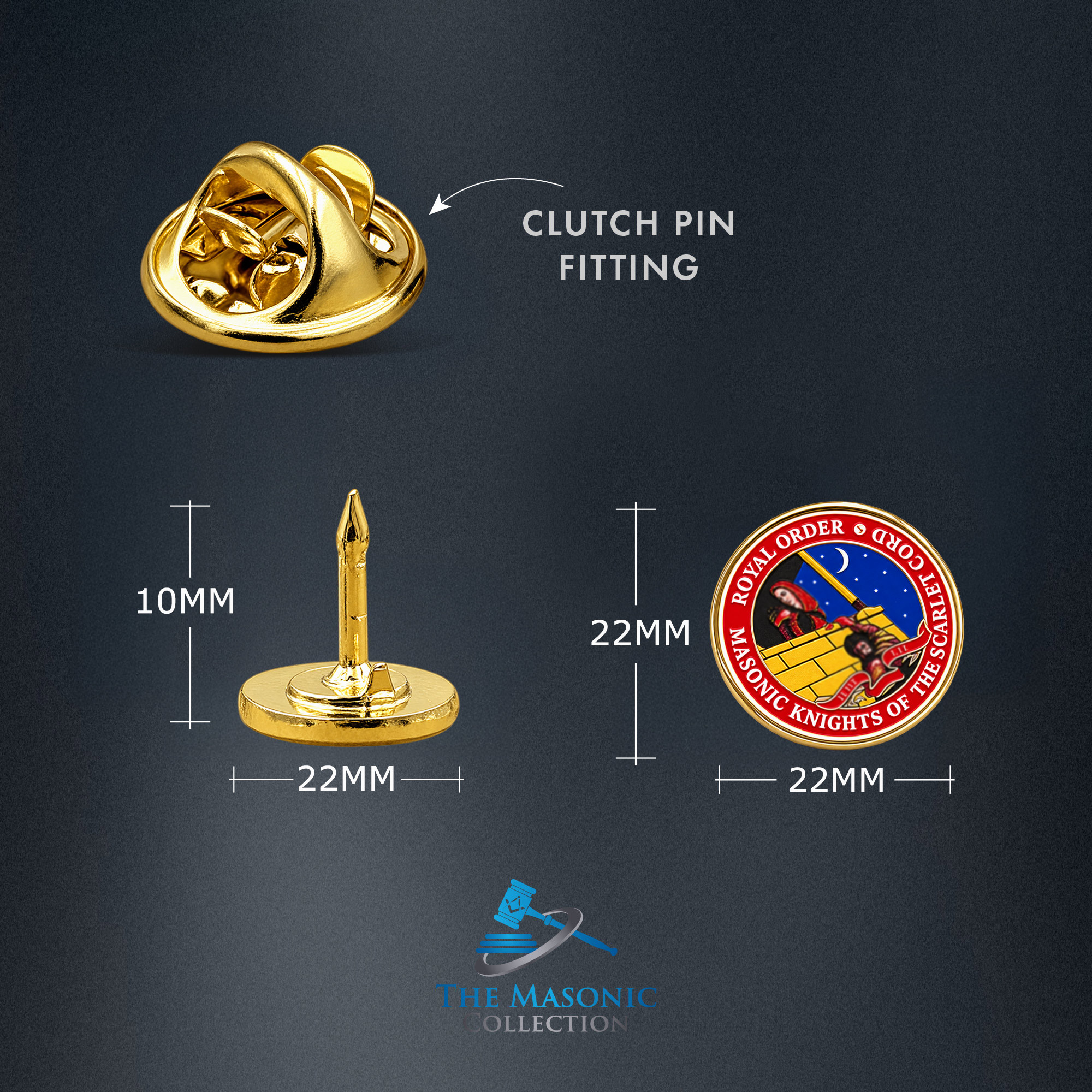 Order of the Scarlet Cord Lapel Pin Badge