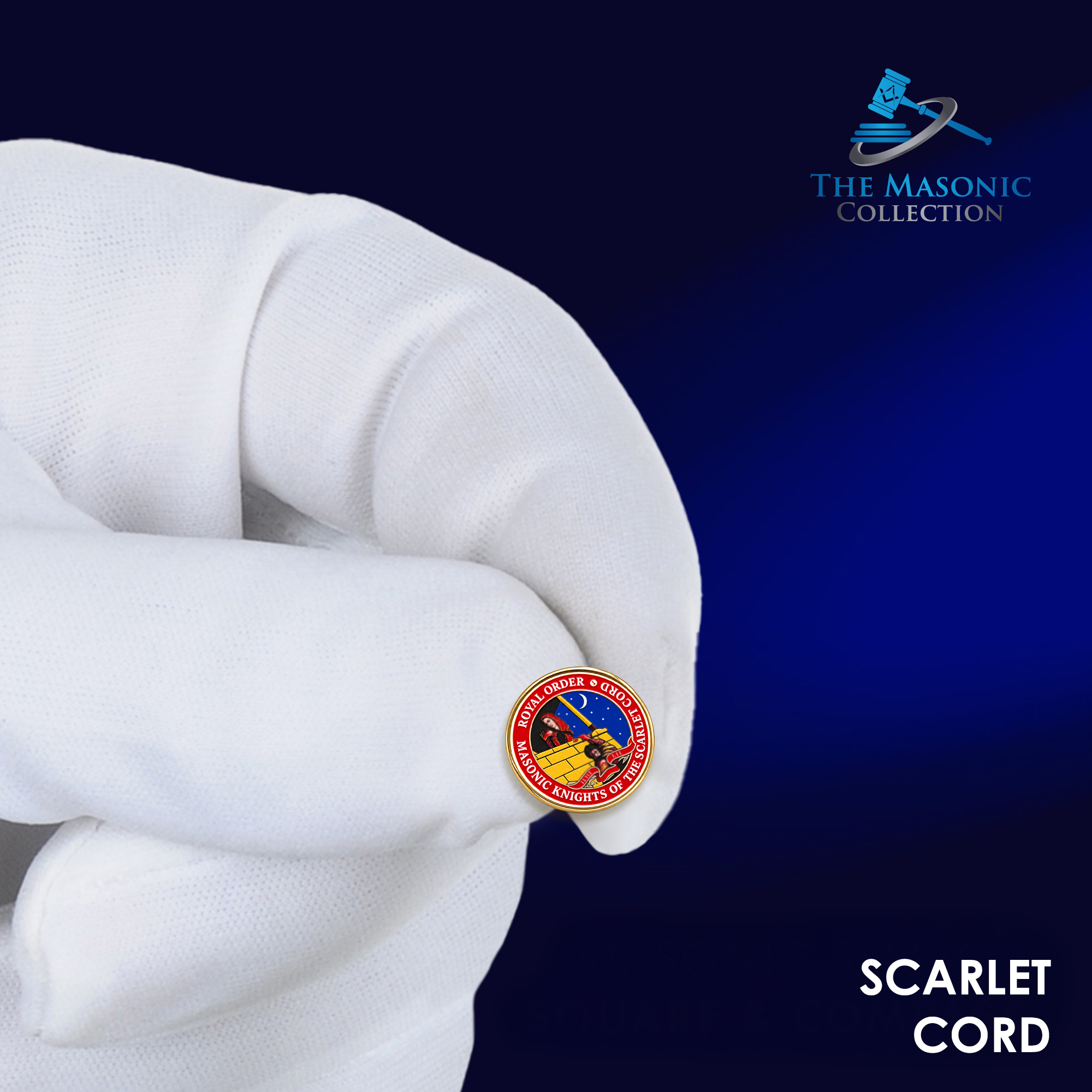 Order of the Scarlet Cord Lapel Pin Badge