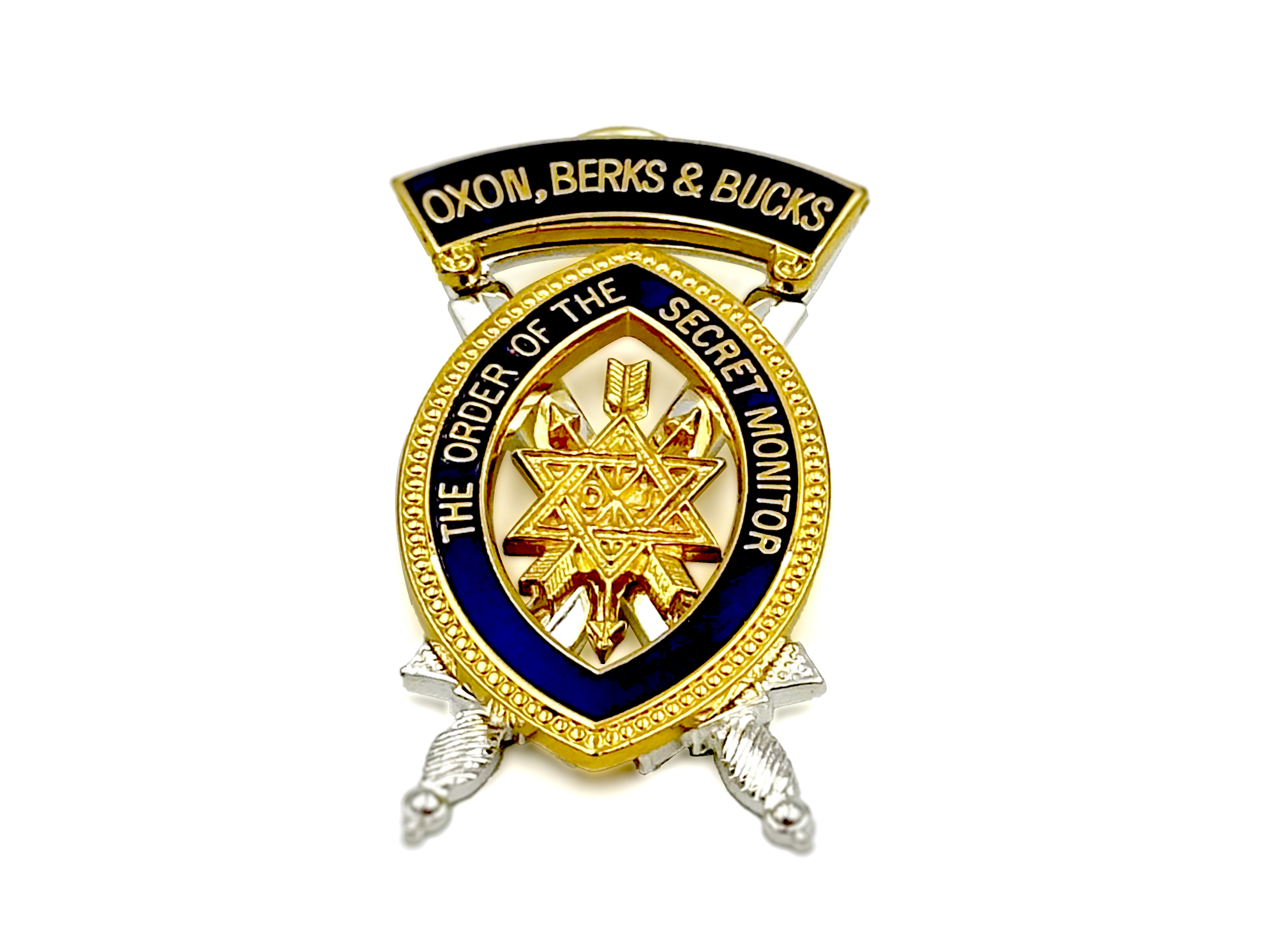 Order of Secret Monitor (OSM) Past Provincial Arch of Steel Collarette Jewel