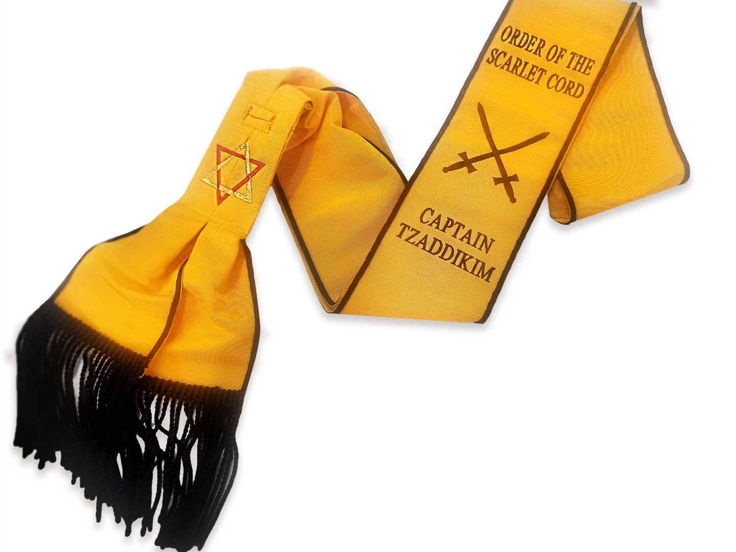 Order of the Scarlet Cord Captain Tzaddikim Sash