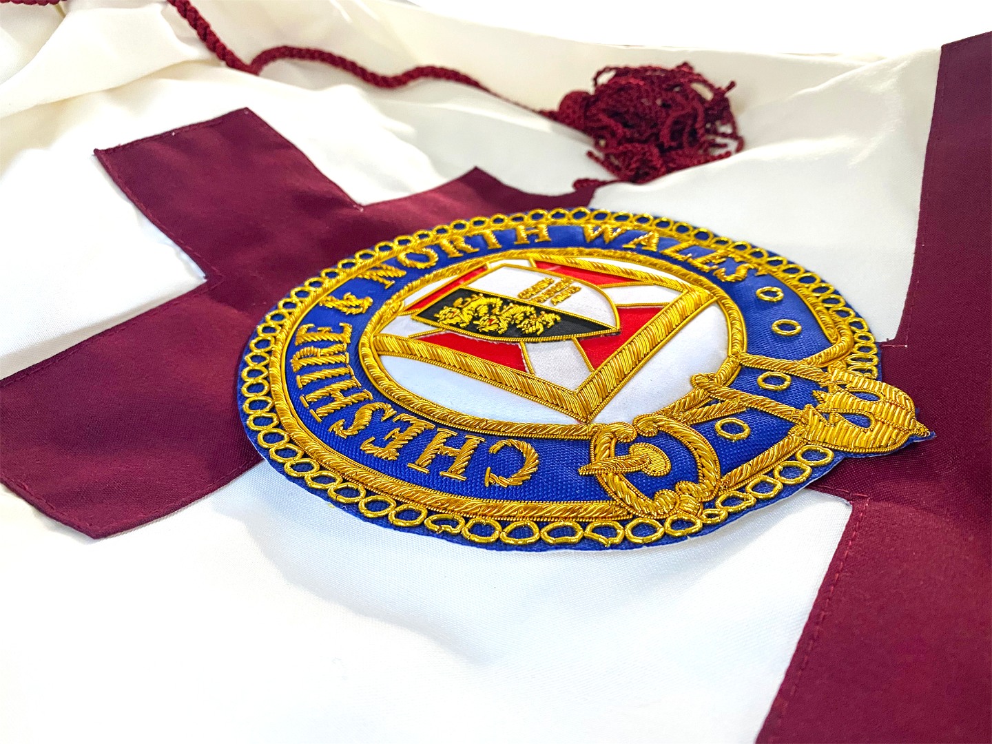 Knights Templar Preceptors Mantle with Badge