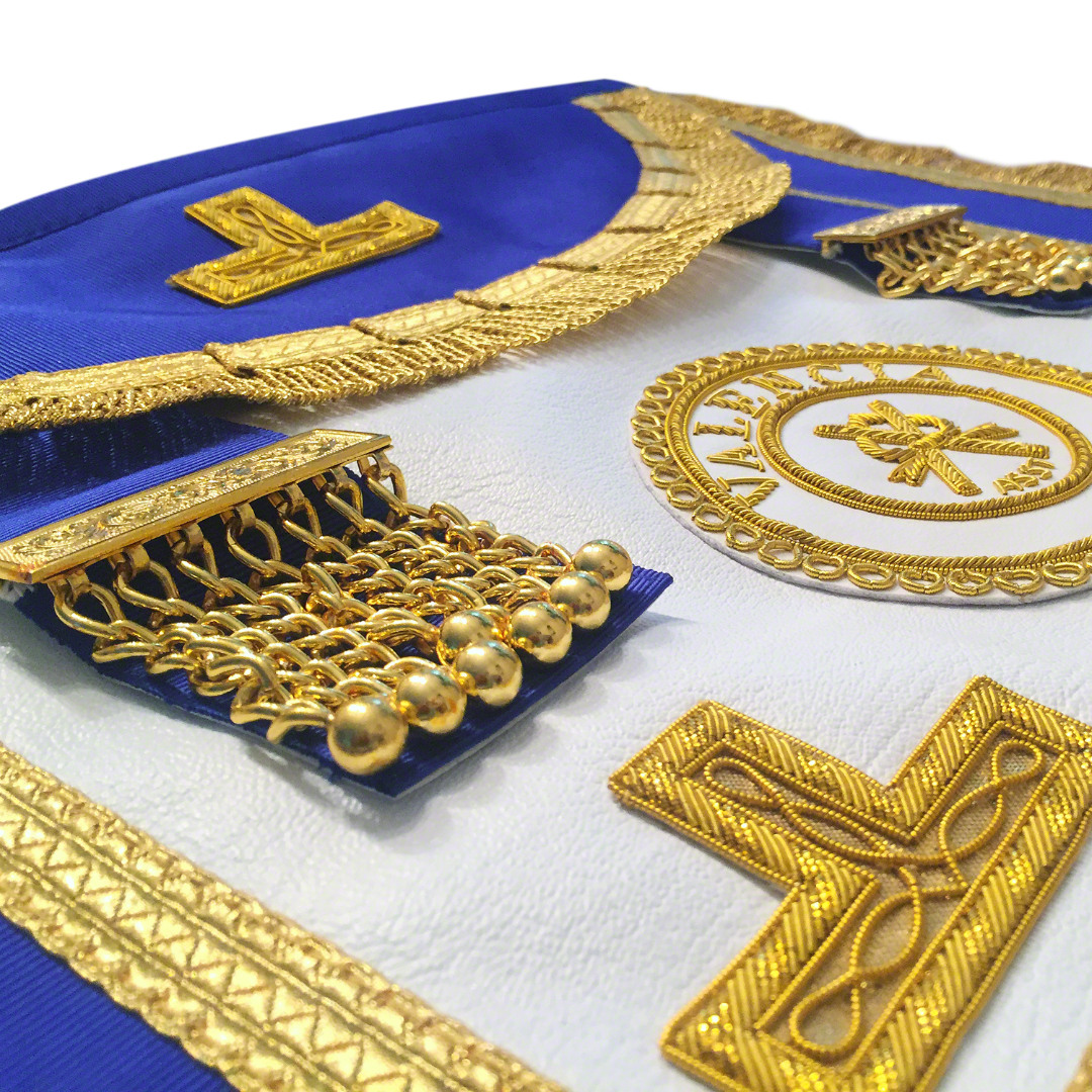 Spanish Craft Full Dress Apron Badge on Lambskin Apron