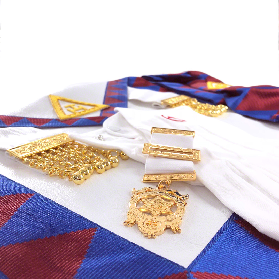 Bargain Scottish Royal Arch Companions Apron, Sash, Jewel & Gloves