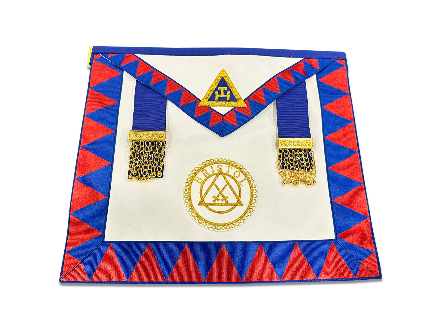 Royal Arch Chapter Apron Badge Attached on Lambskin Apron