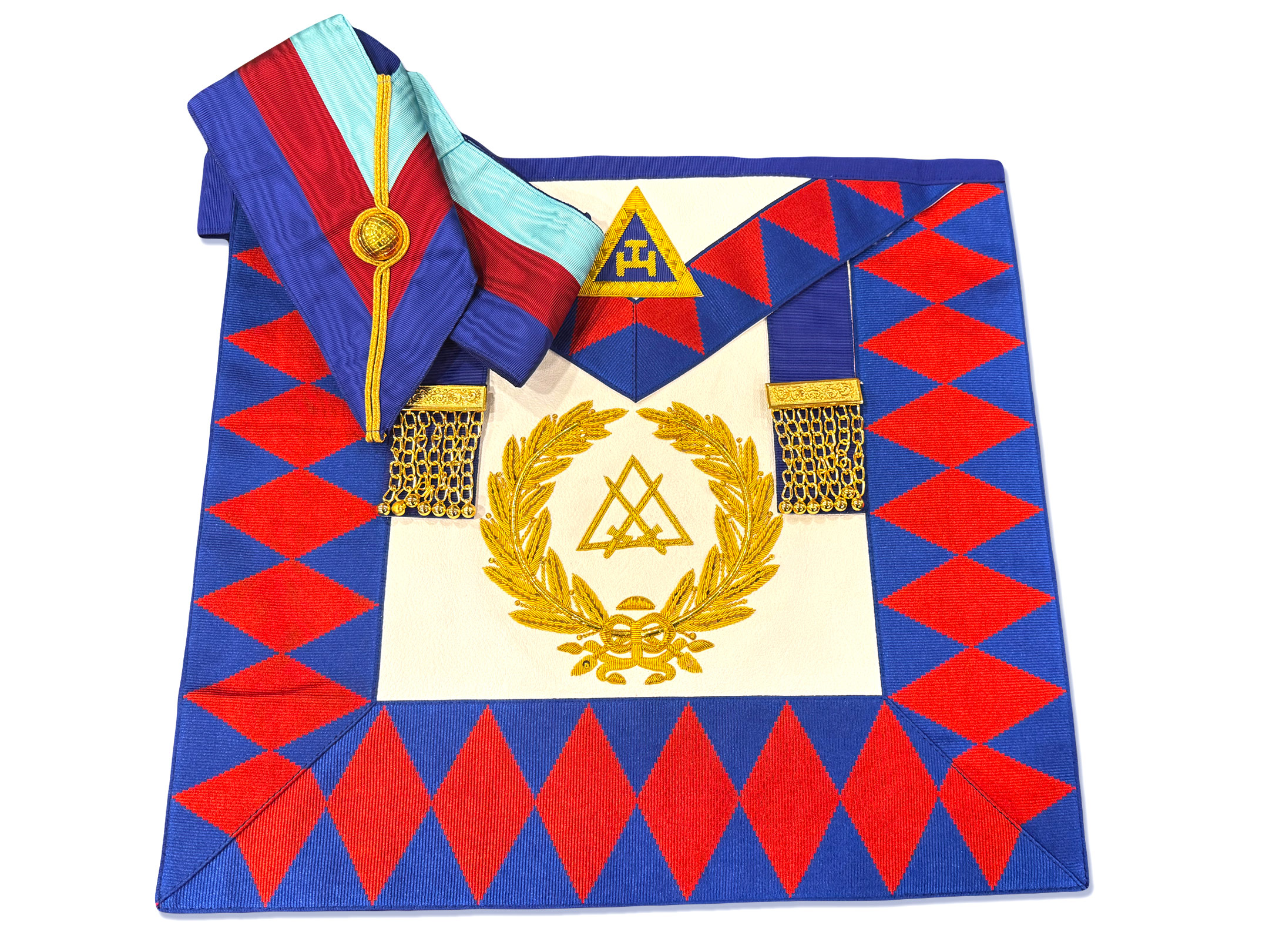 Royal Arch Grand Chapter Lambskin Apron & Collar