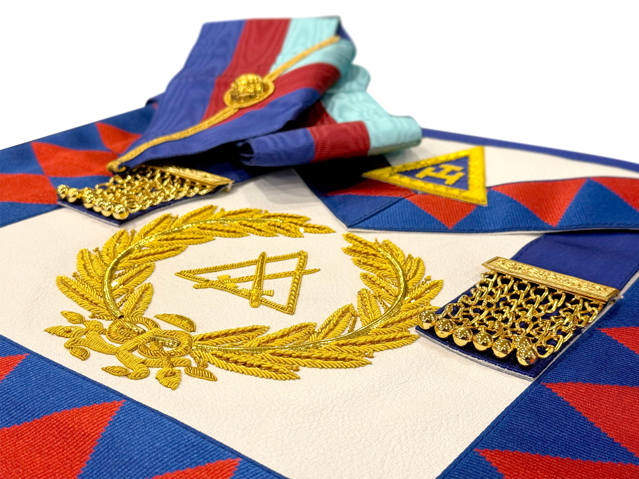 Royal Arch Grand Chapter Lambskin Apron & Collar