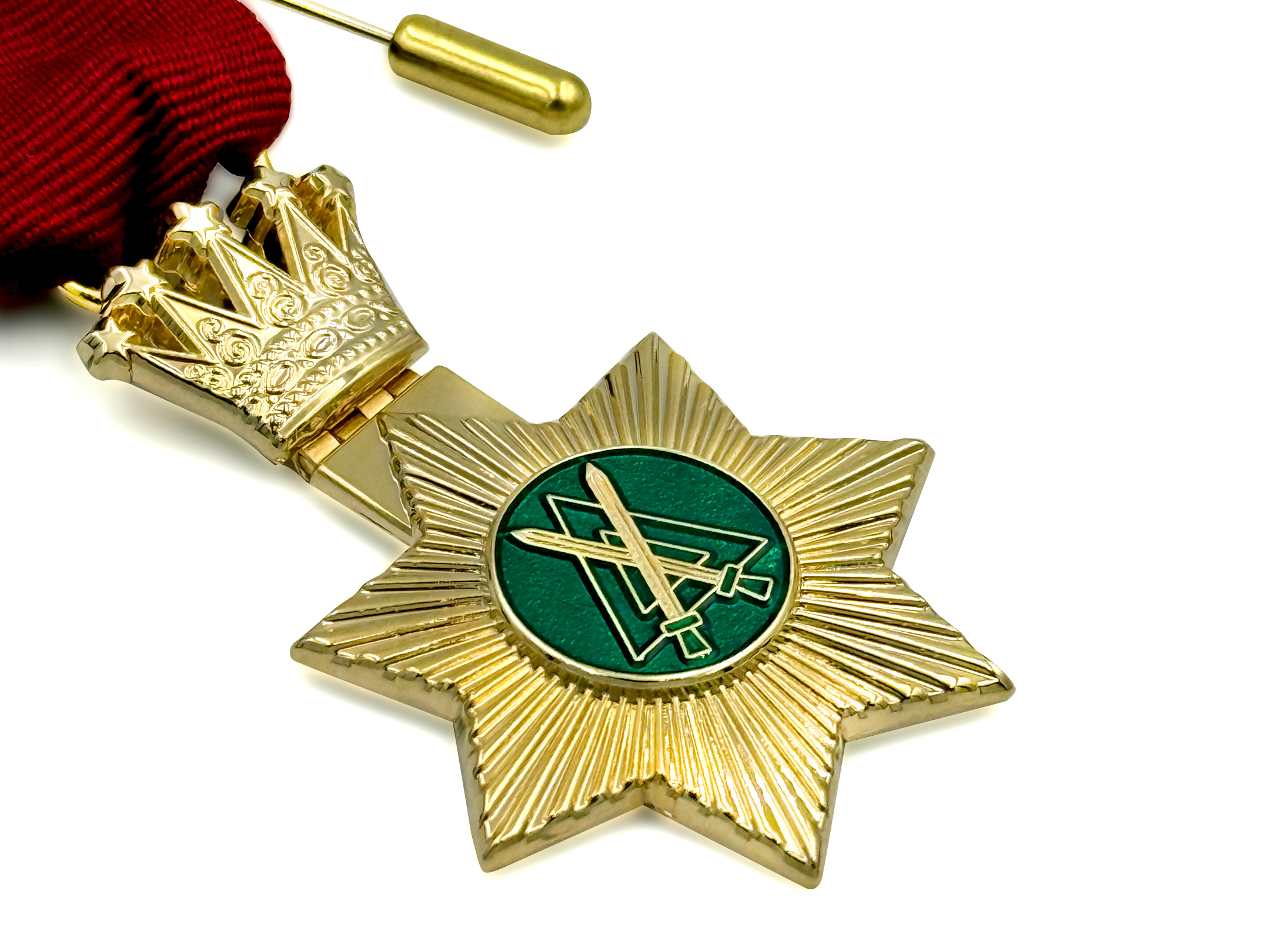 Scottish Red Cross of Babylon Past Chief Breast Jewel