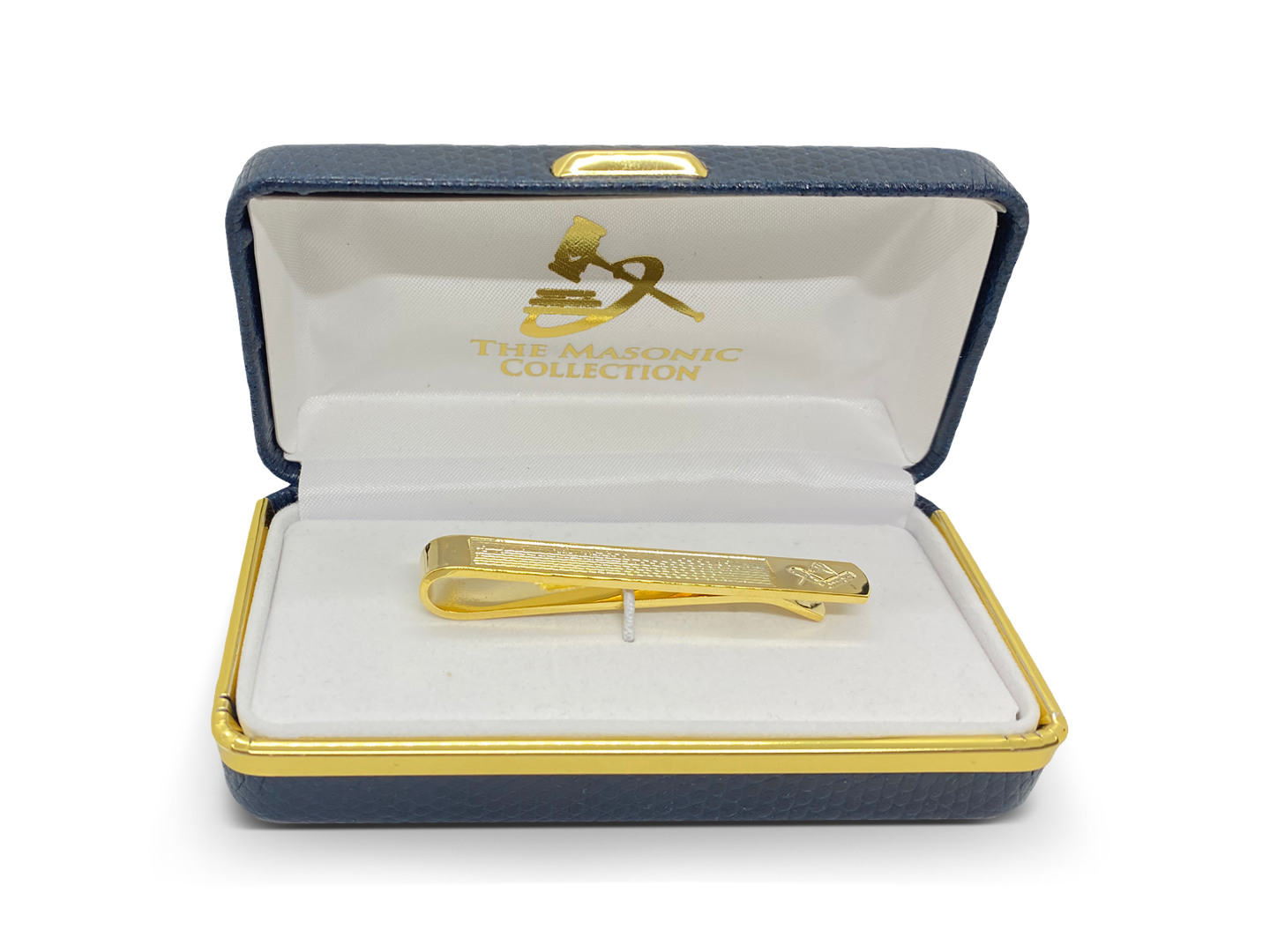 Masonic Barley Design Gold Tie Slide