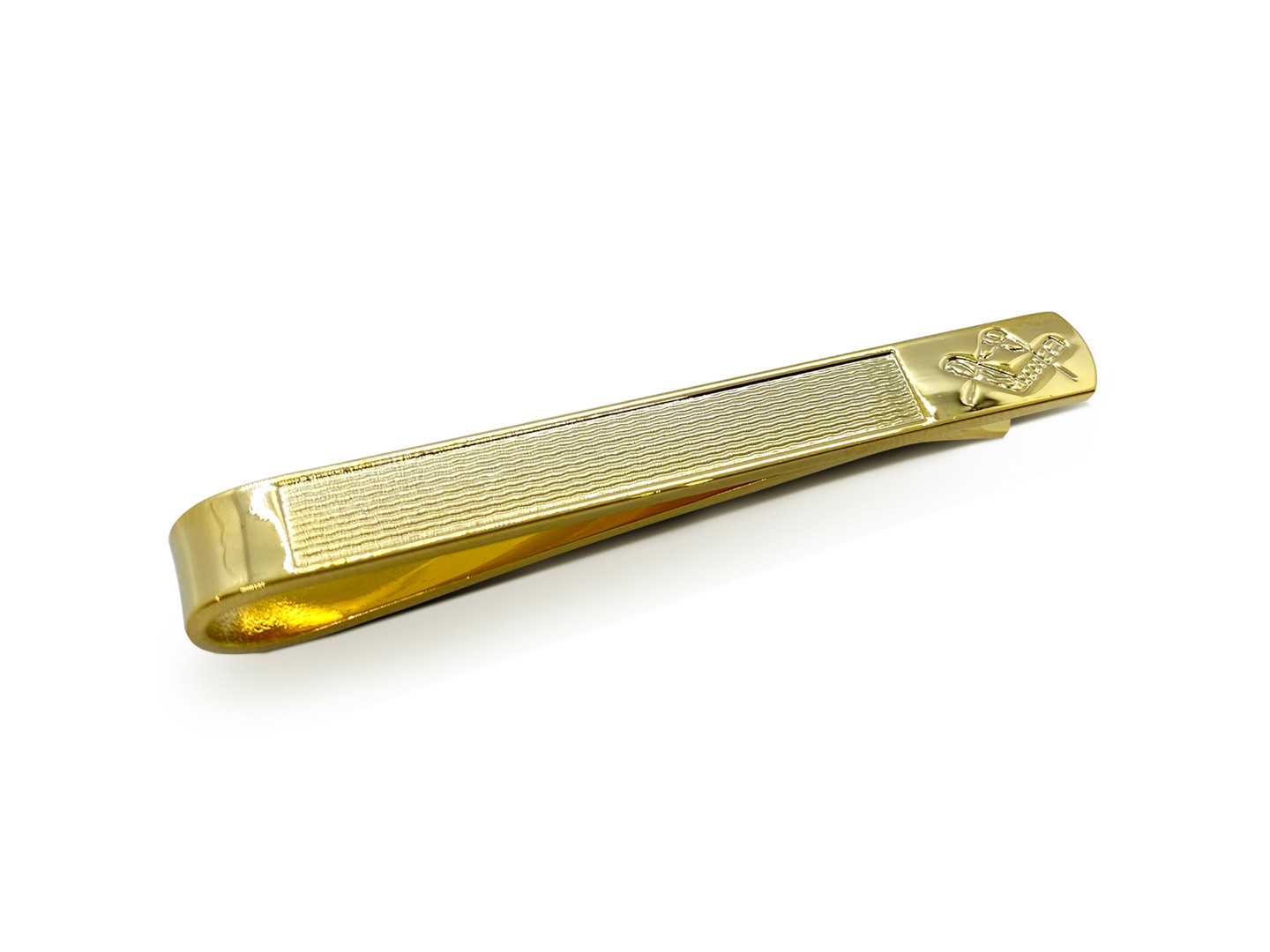 Masonic Barley Design Gold Tie Slide
