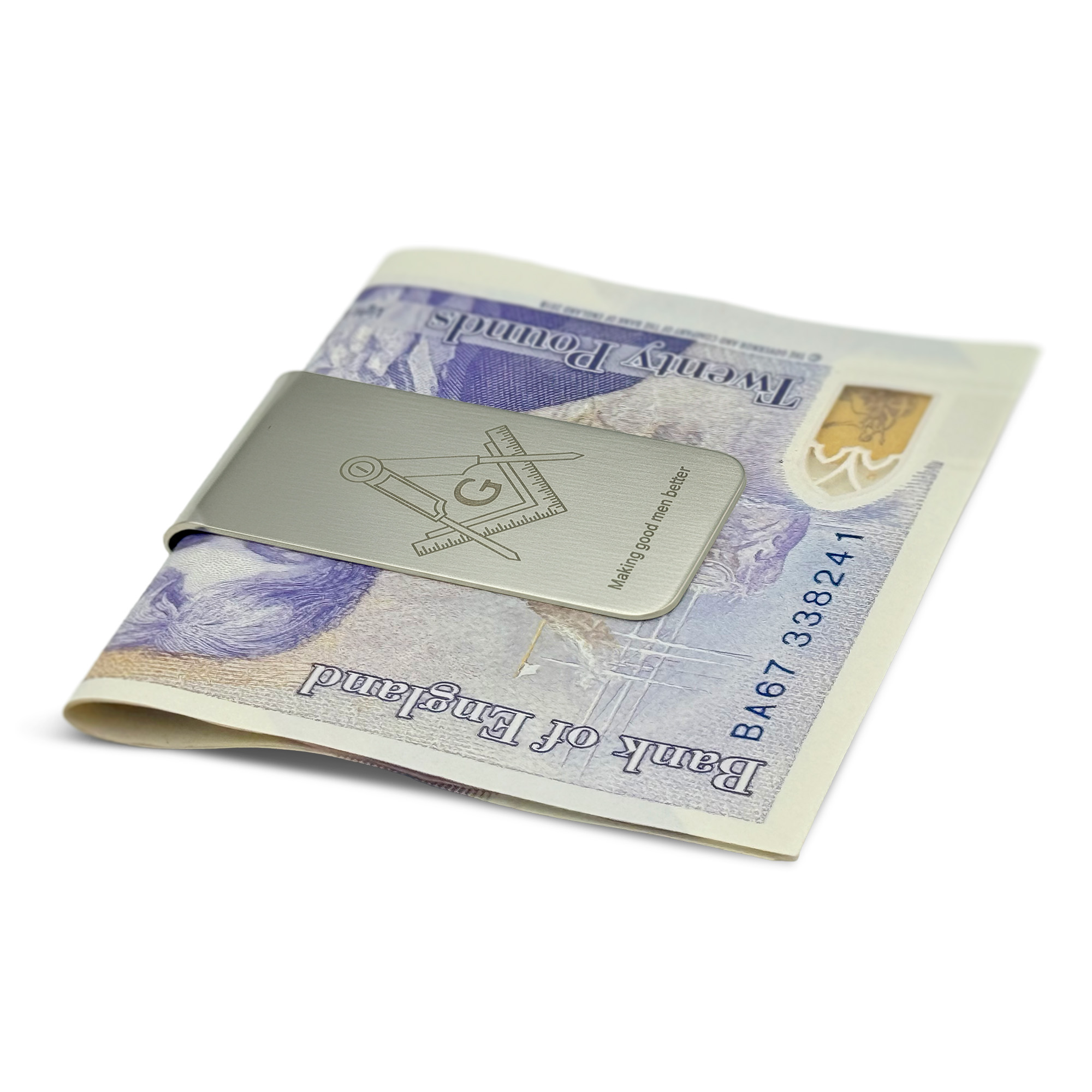 Masonic Square & Compass Money Clip