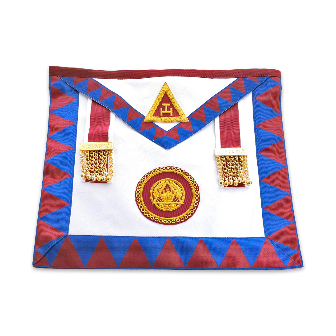 Scottish Royal Arch Past Z (PZ) Apron Badge on Apron