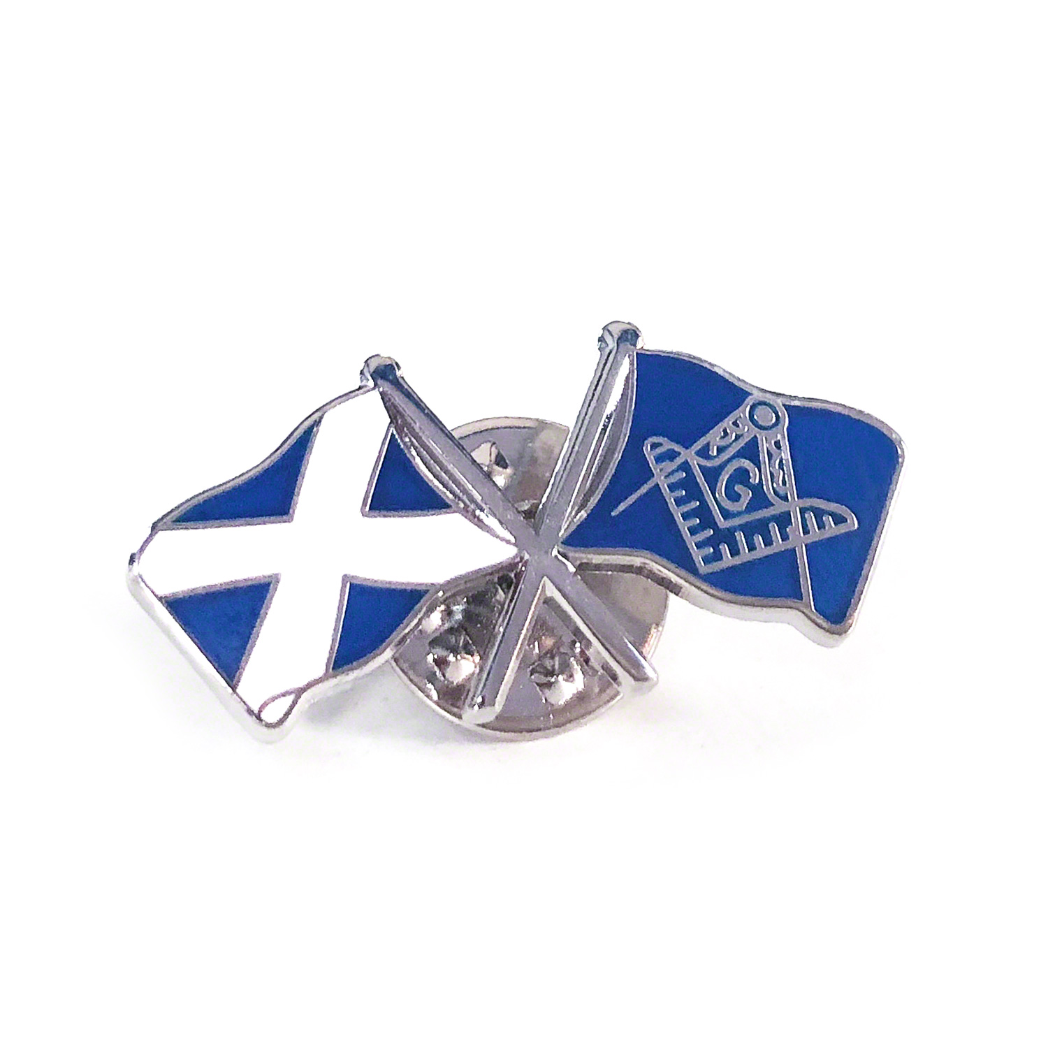 Scottish Crossed Flag Badge