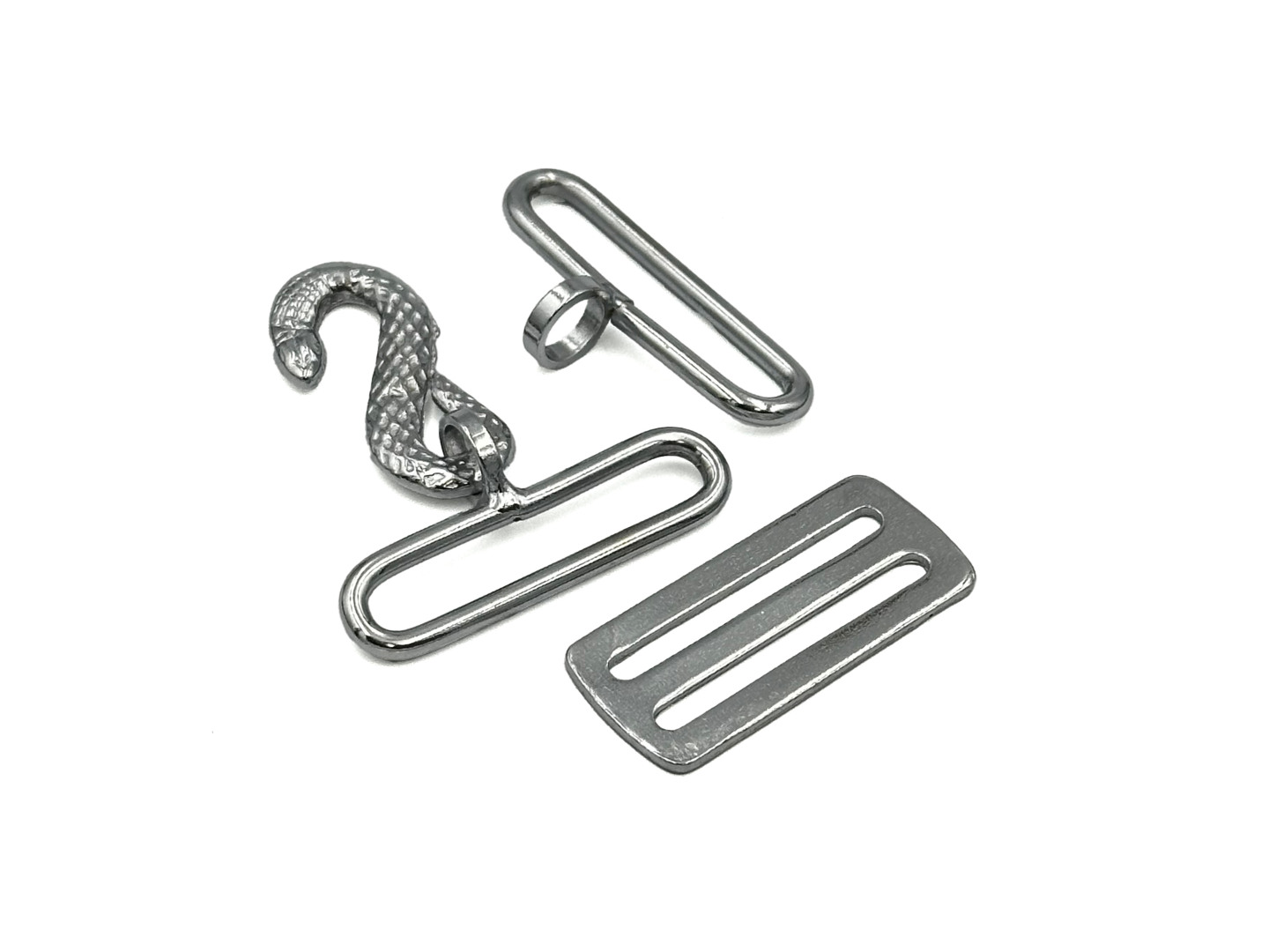 Silver Plated Snake Belt Fitting