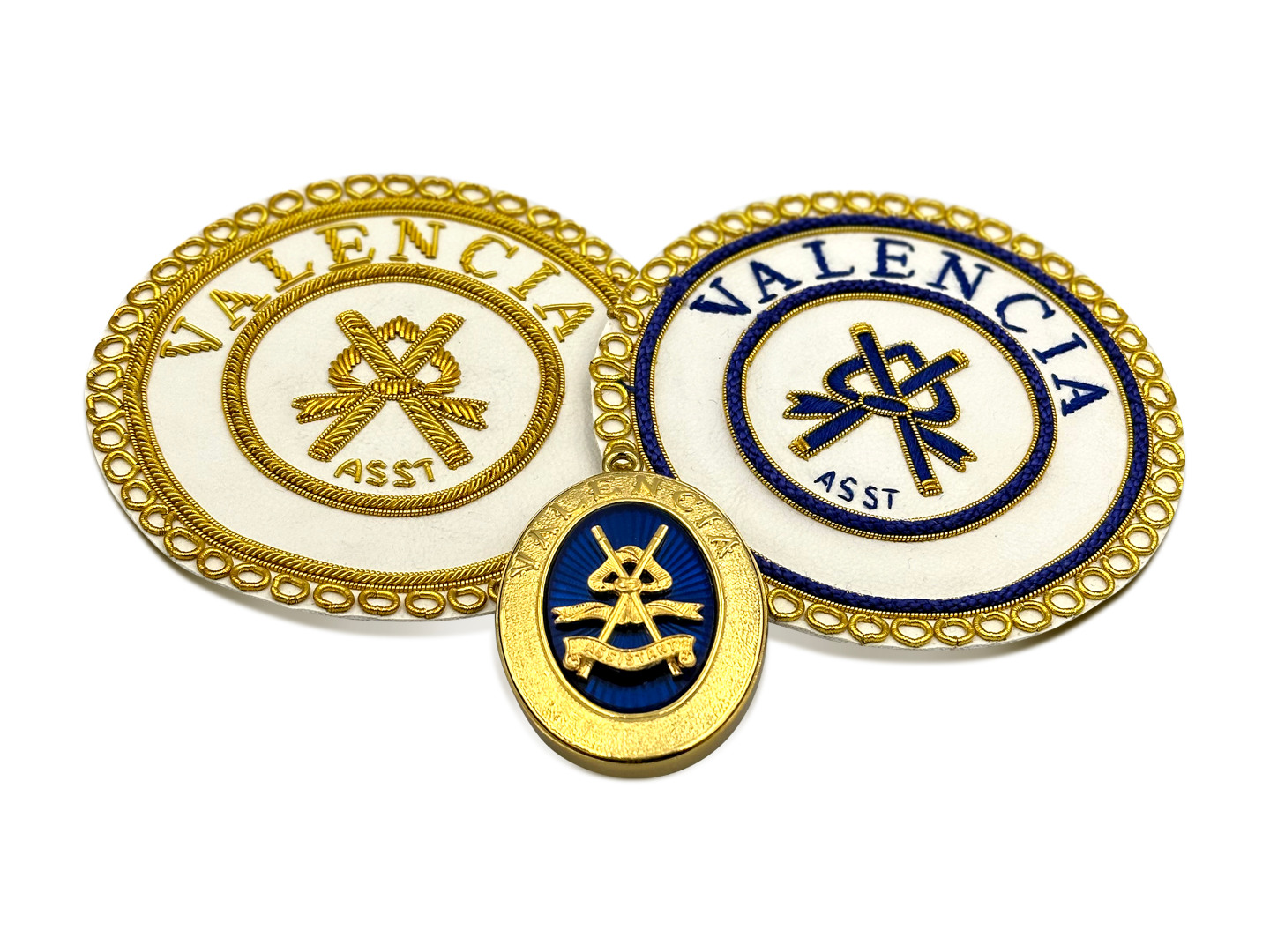 Spanish Craft District Undress & Dress Apron Badges & Collar Jewel