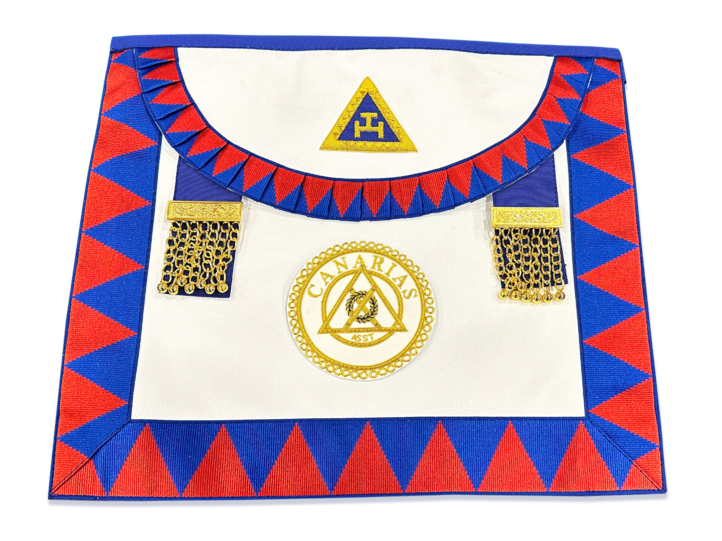 Spanish Royal Arch District Apron Badge Attached on Lambskin Apron