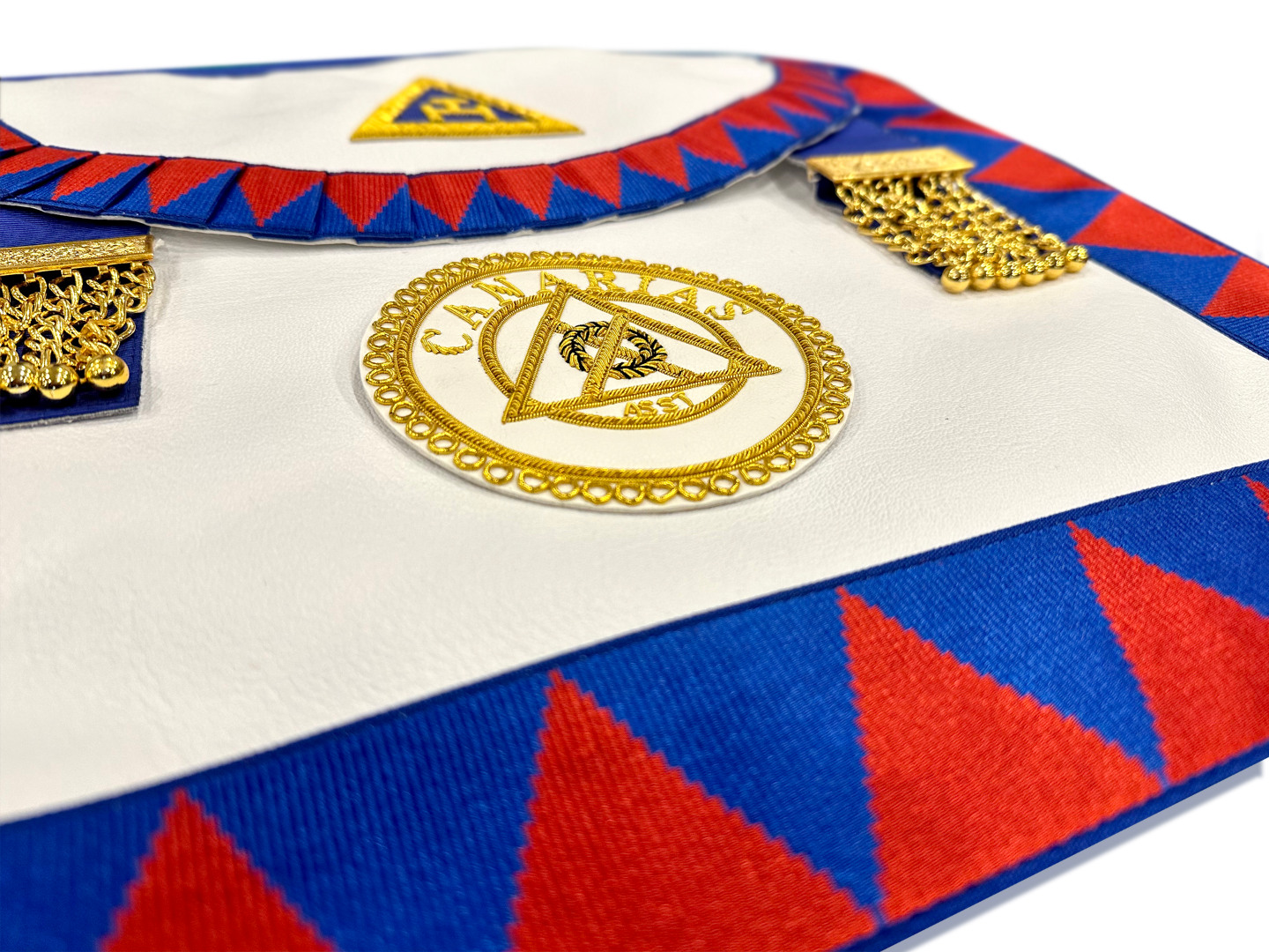 Spanish Royal Arch District Apron Badge Attached on Lambskin Apron