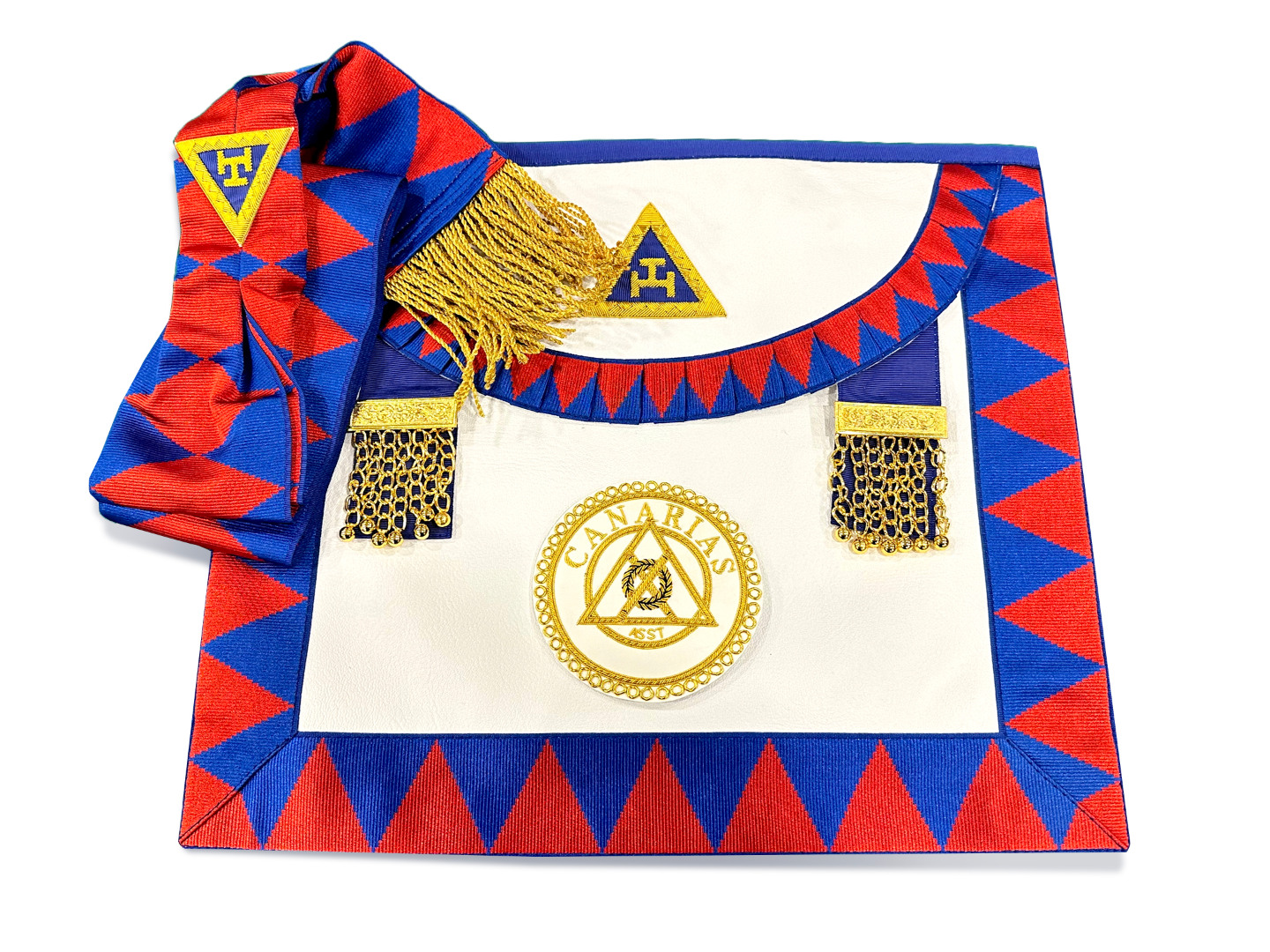Spanish Royal Arch District Apron with Badge & Sash