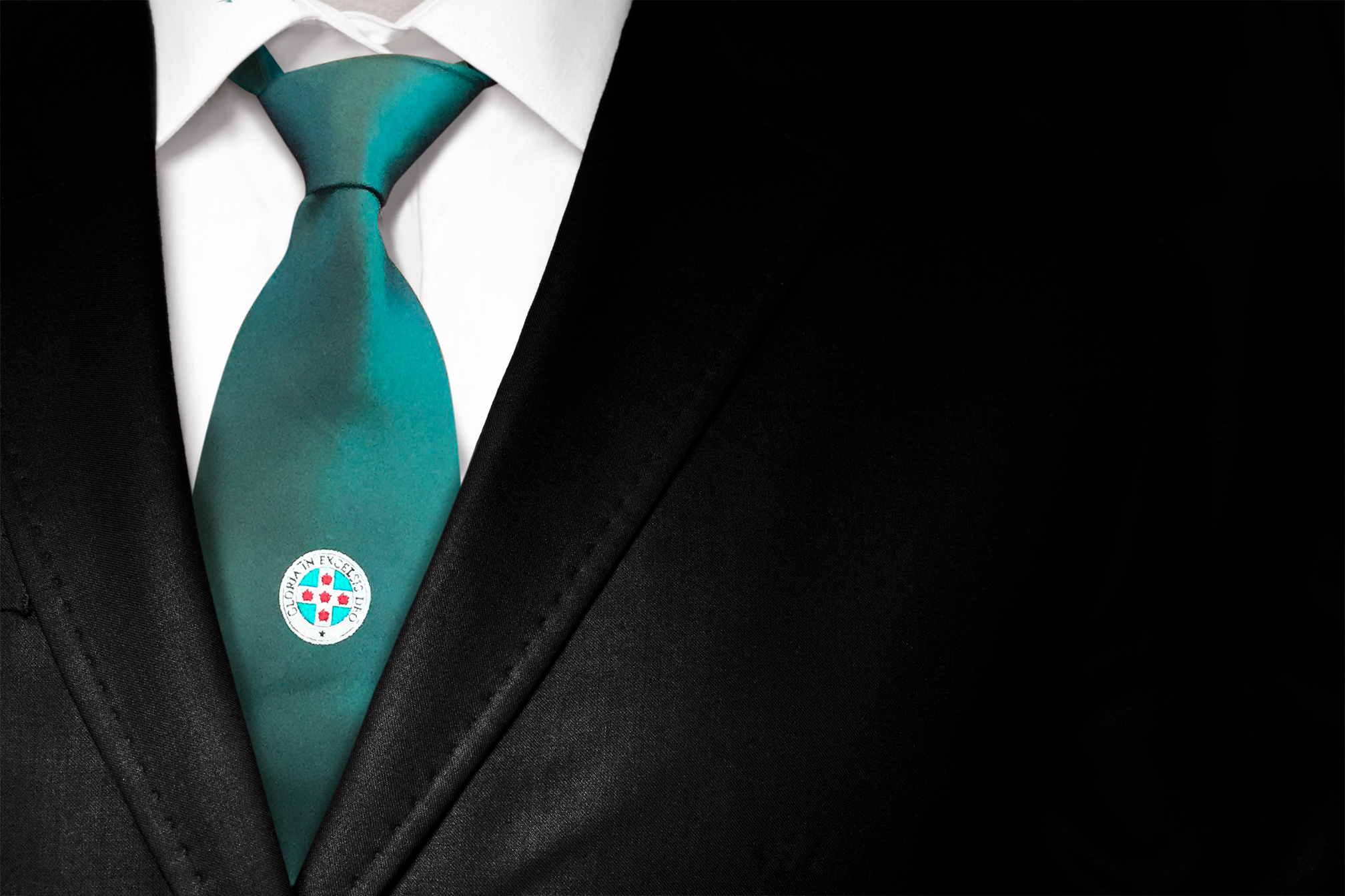 ROS Silk Woven Tie & Matching Cufflinks