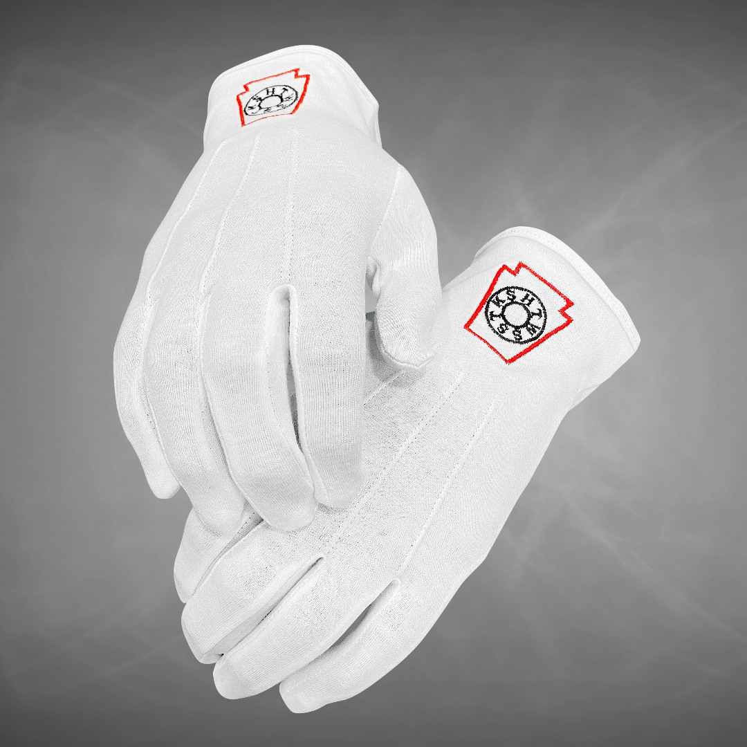 Mark Degree White 100% Cotton Gloves