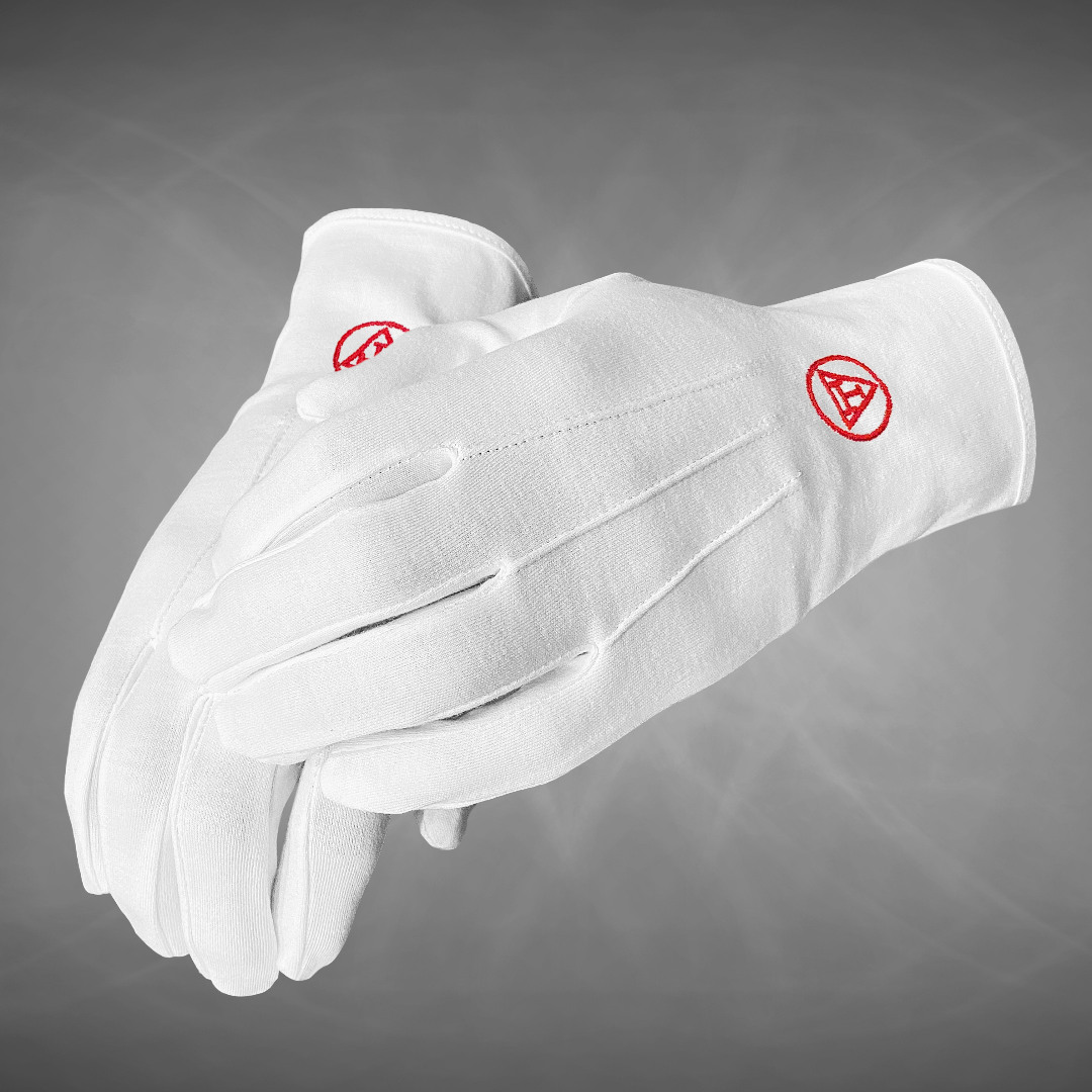 White 100 % Cotton Royal Arch Gloves