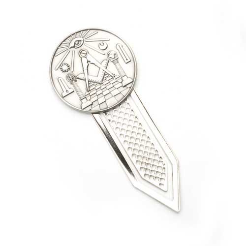 Masonic Detailed Silver Bookmark