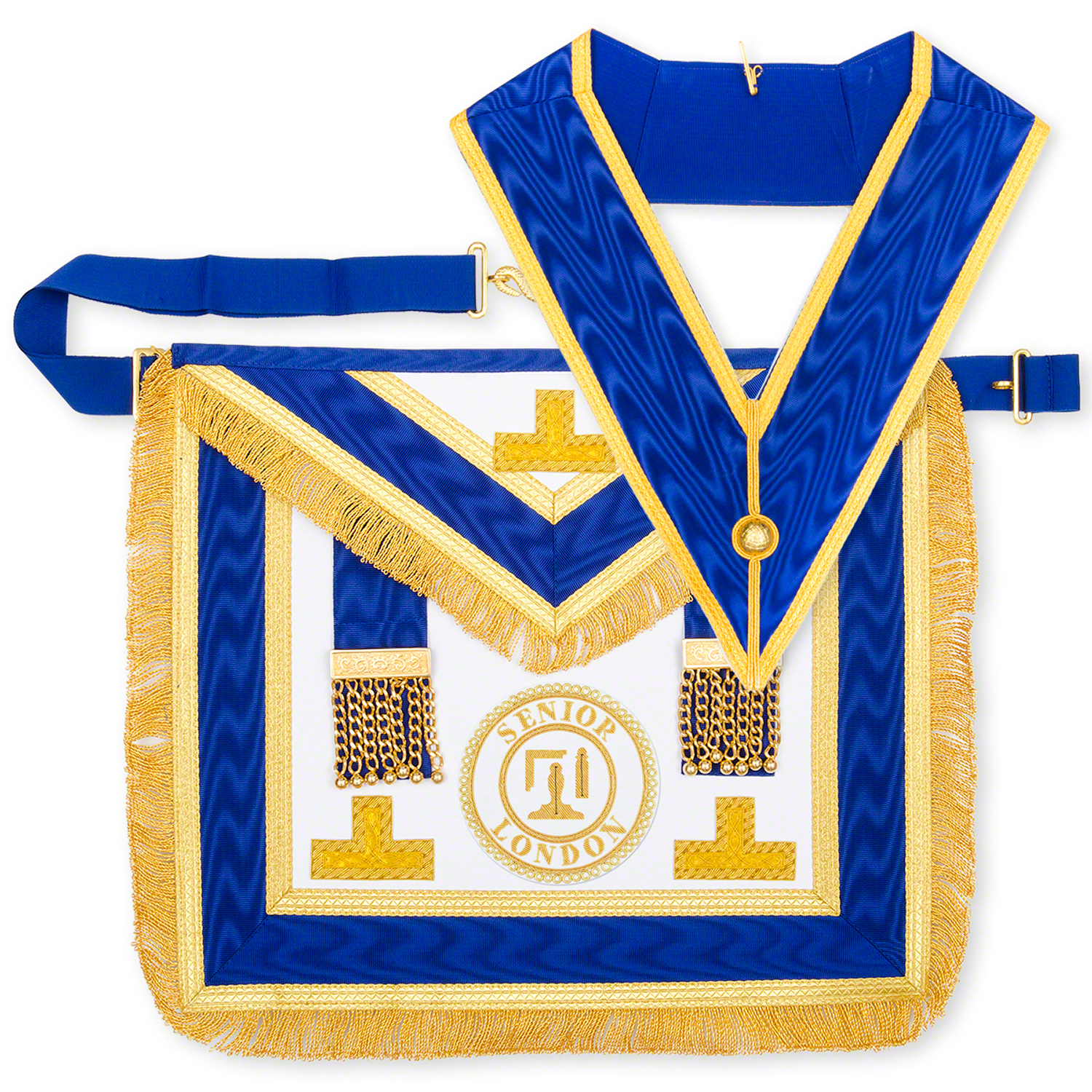 Lambskin Provincial Senior London Grand Rank Full Dress Apron & Collar