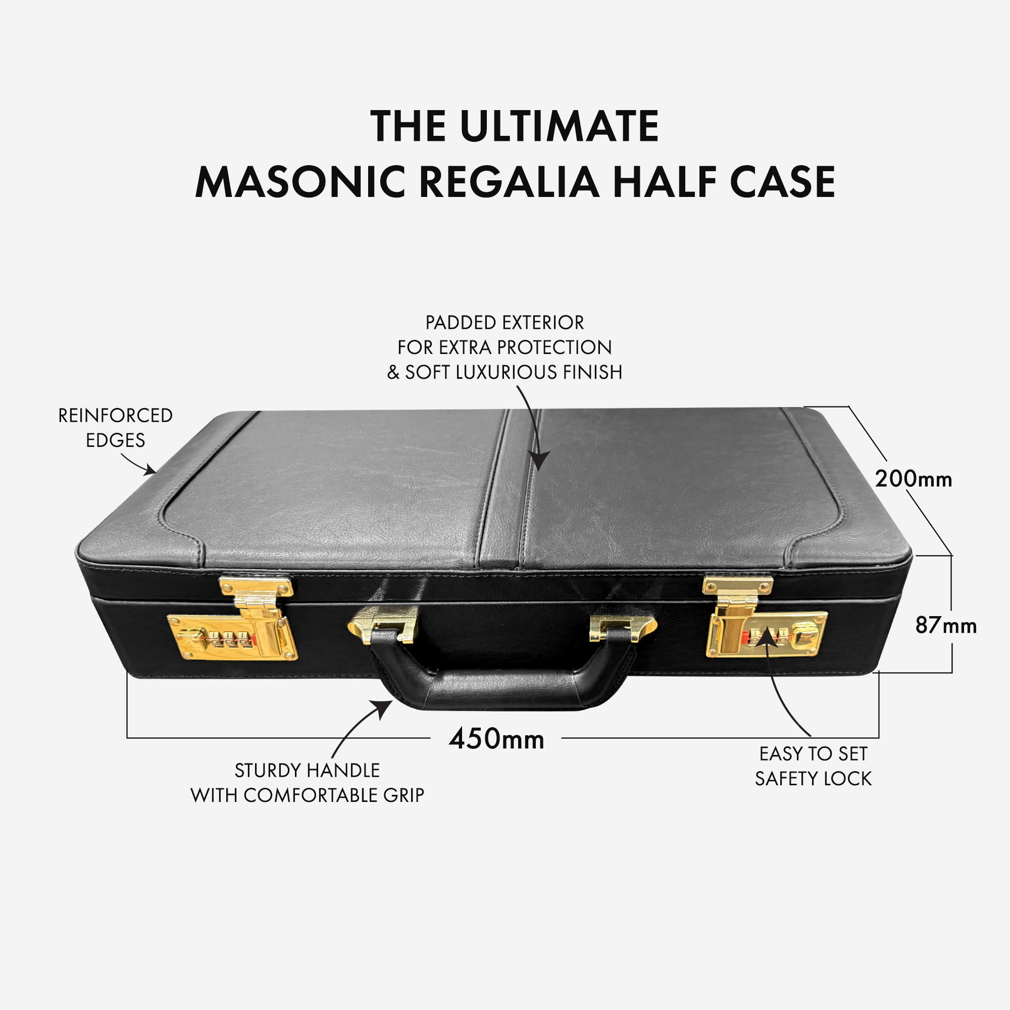 Luxury Freemason's Classic Half Case